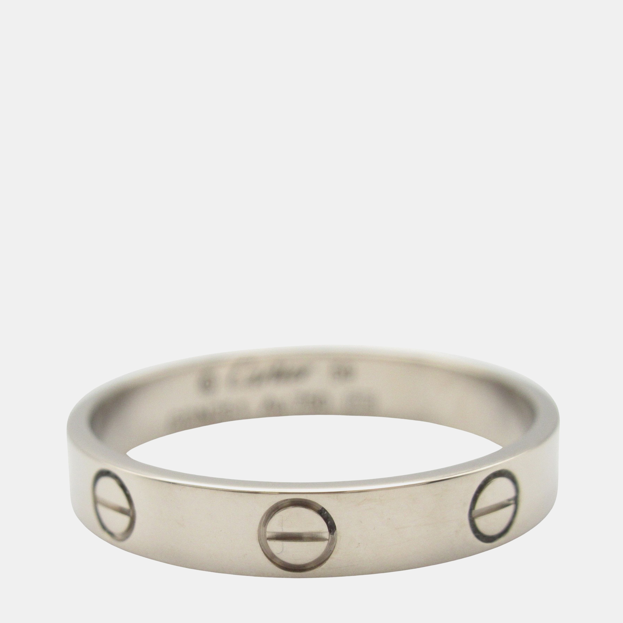 

Cartier Love 18K White Gold Band Ring EU
