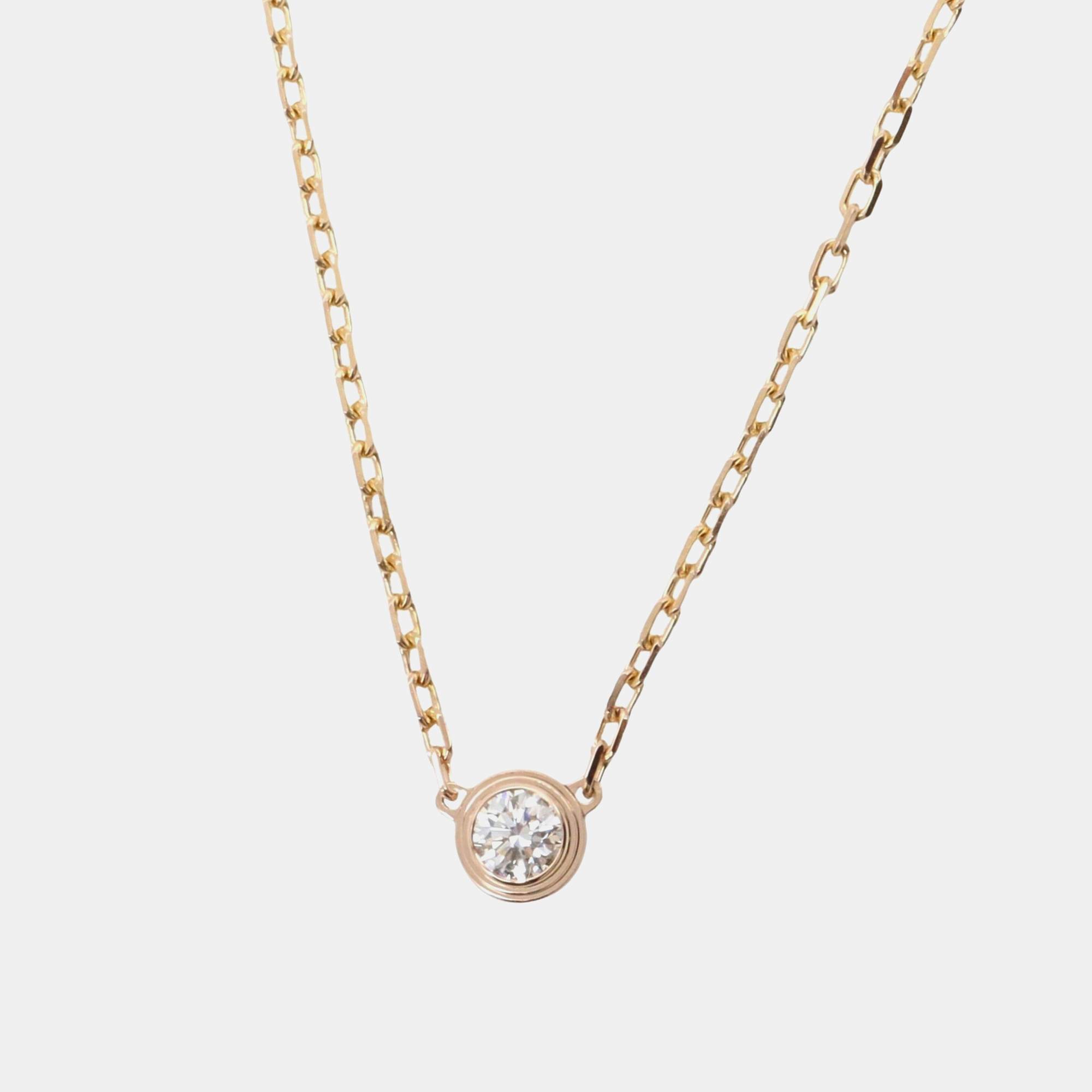 

Cartier D'amour 18K Rose Gold Diamond Necklace