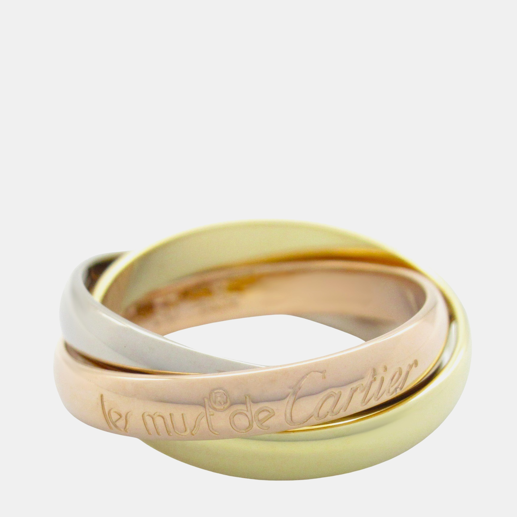 

Cartier Trinity 18K Yellow, Rose, White Gold Band Ring EU