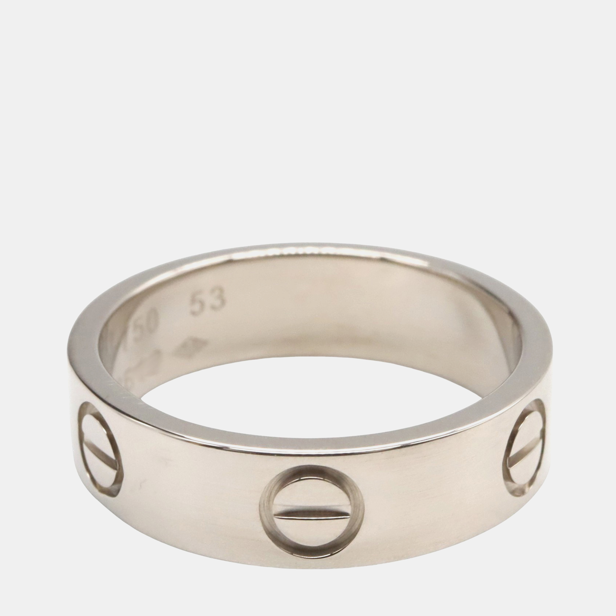 

Cartier Love 18K White Gold Band Ring EU