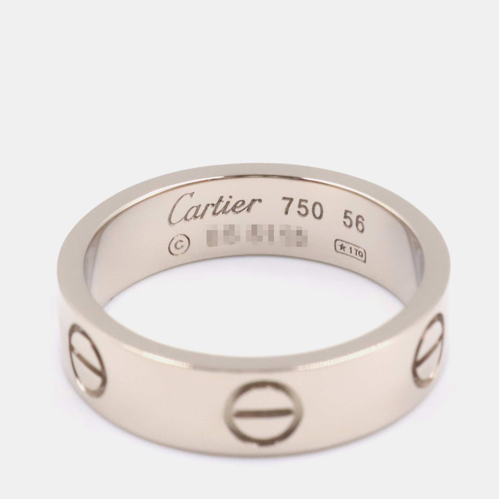 

Cartier Love 18K White Gold Band Ring EU