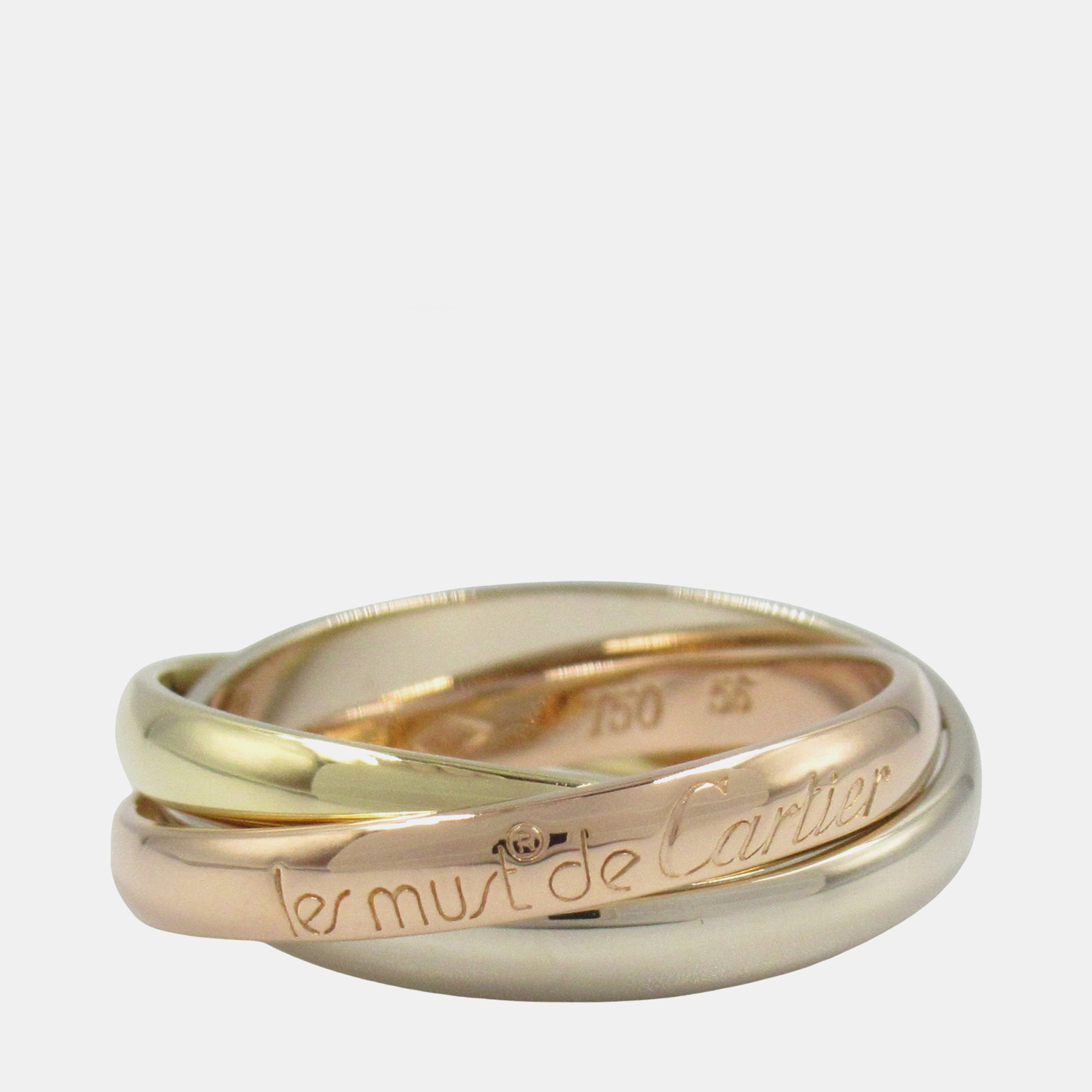 

Cartier Trinity 18K Yellow, Rose, White Gold Band Ring EU
