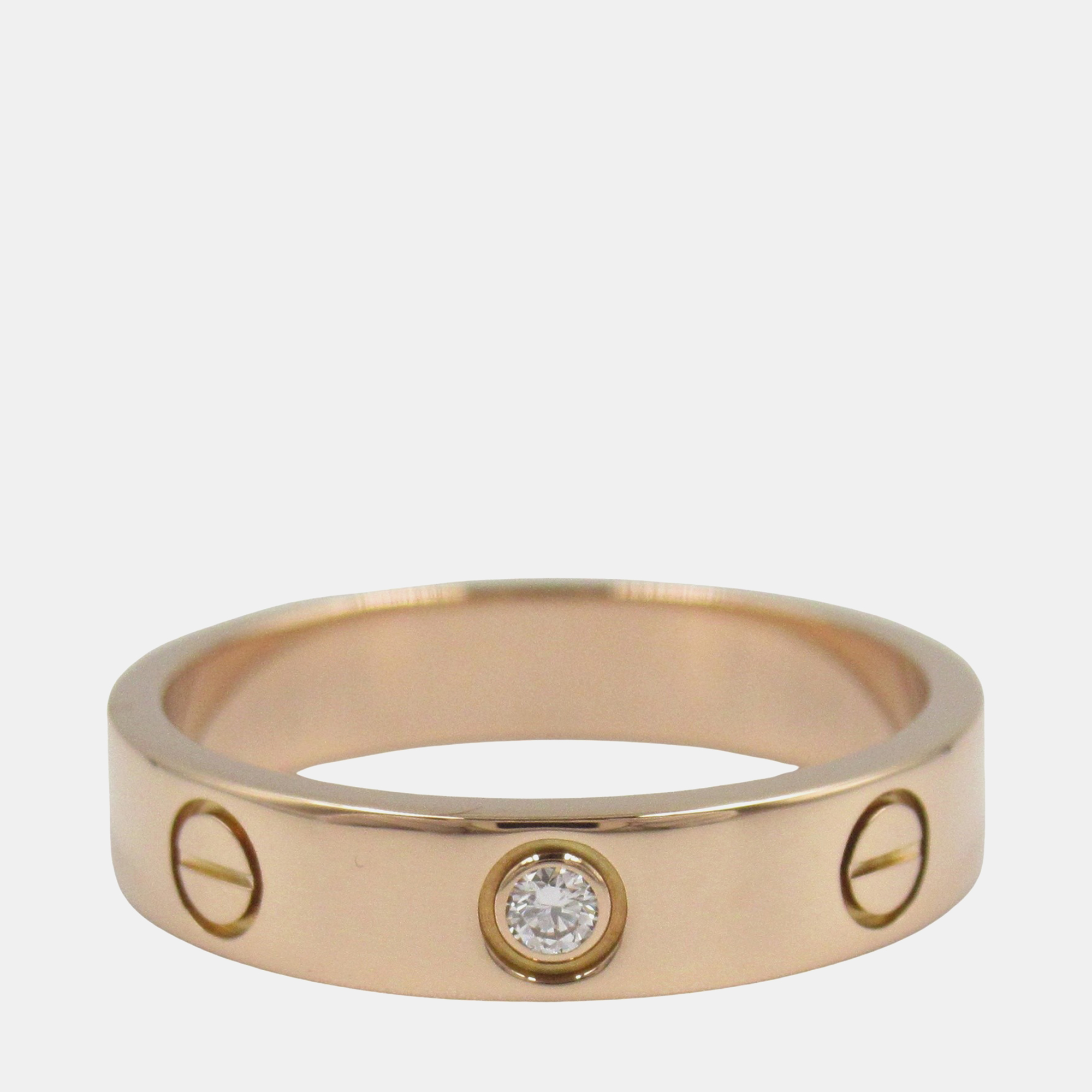 

Cartier Love 18K Rose Gold and Diamond Band Ring EU