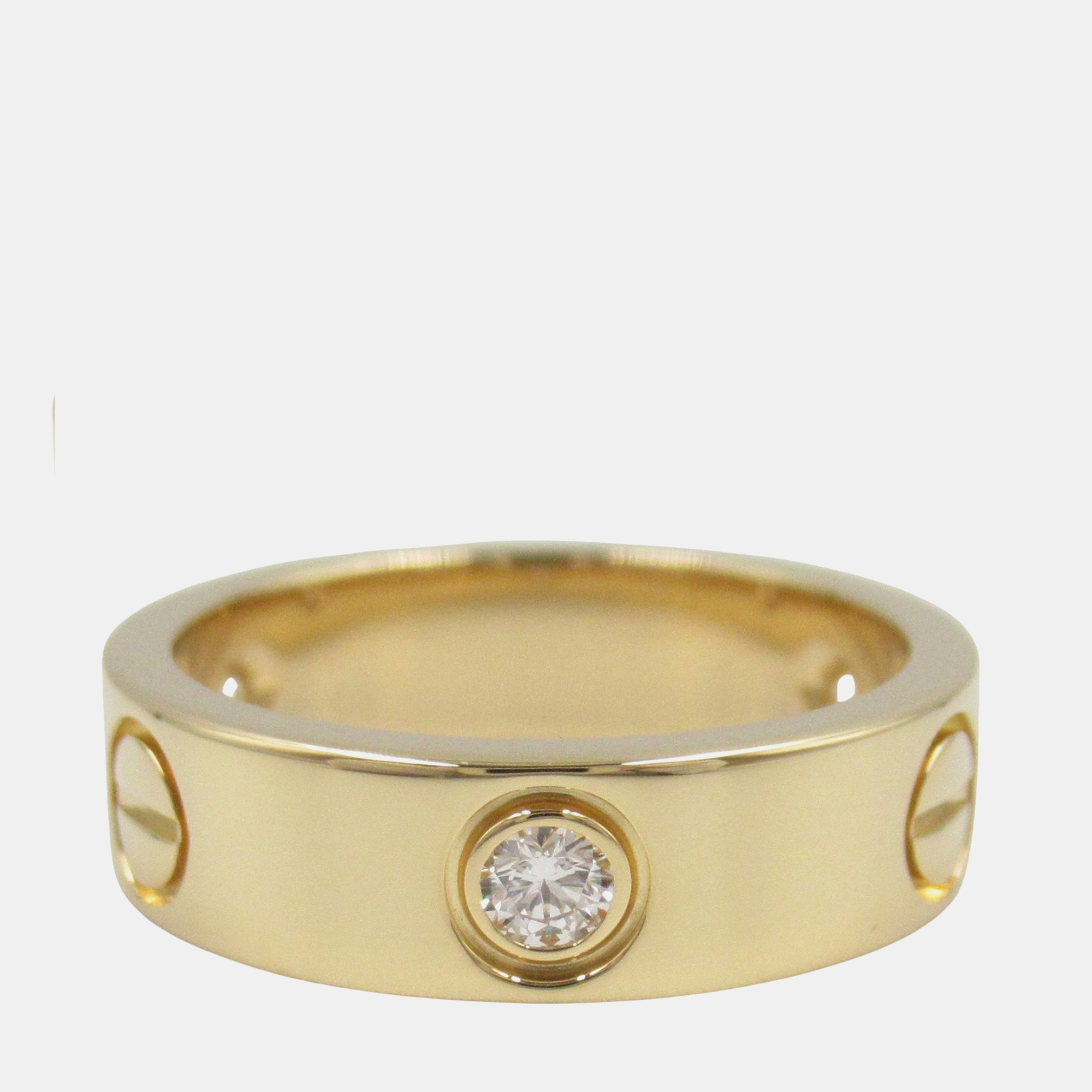 

Cartier Love 18K Yellow Gold and Diamond Band Ring EU