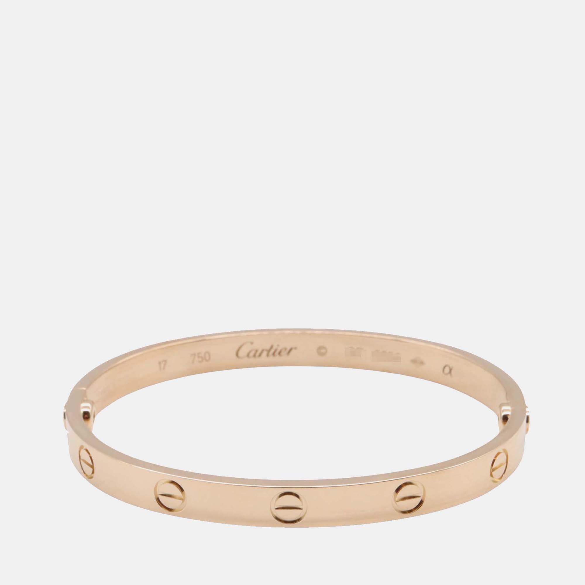 

Cartier 18K Rose Gold Classic Love Bracelet