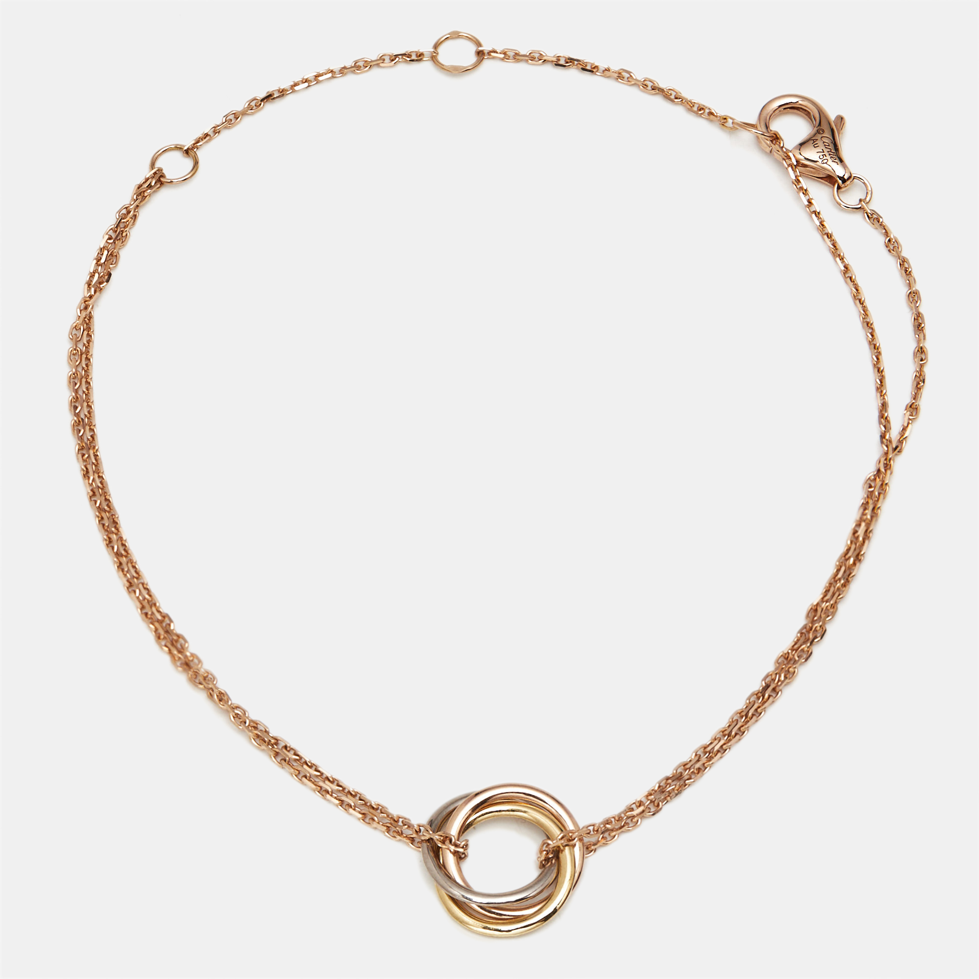 

Cartier Trinity 18k Three Tone Gold Bracelet