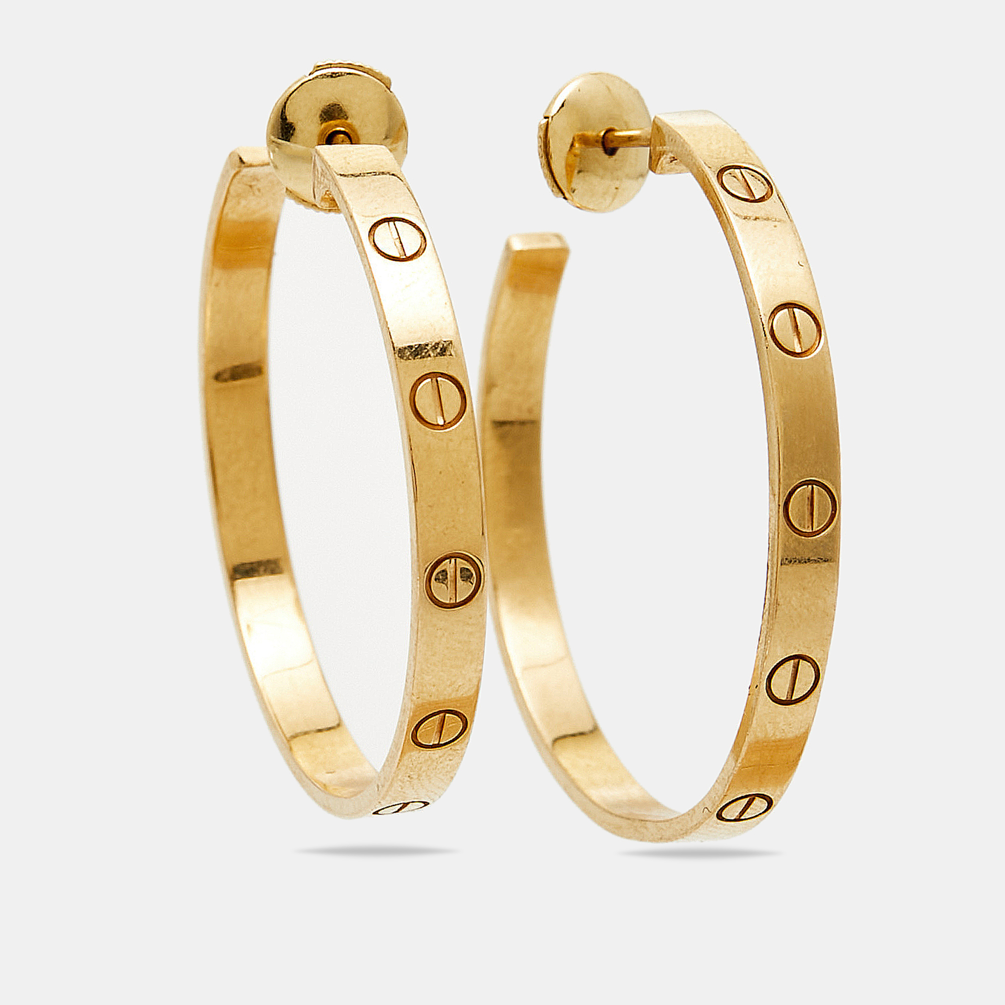 

Cartier Love 18k Yellow Gold Hoop Earrings