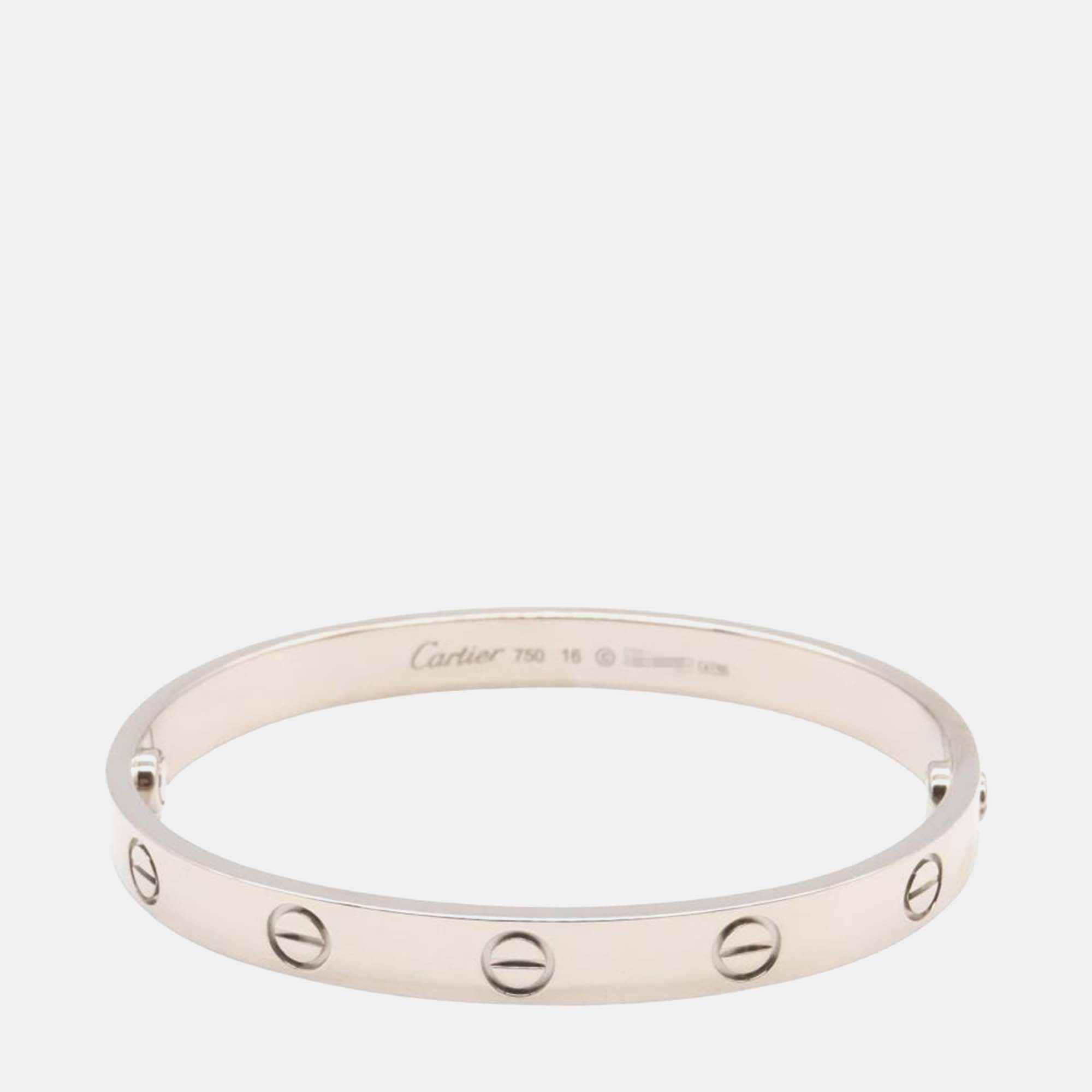

Cartier Love 18K White Gold Bangle Bracelet