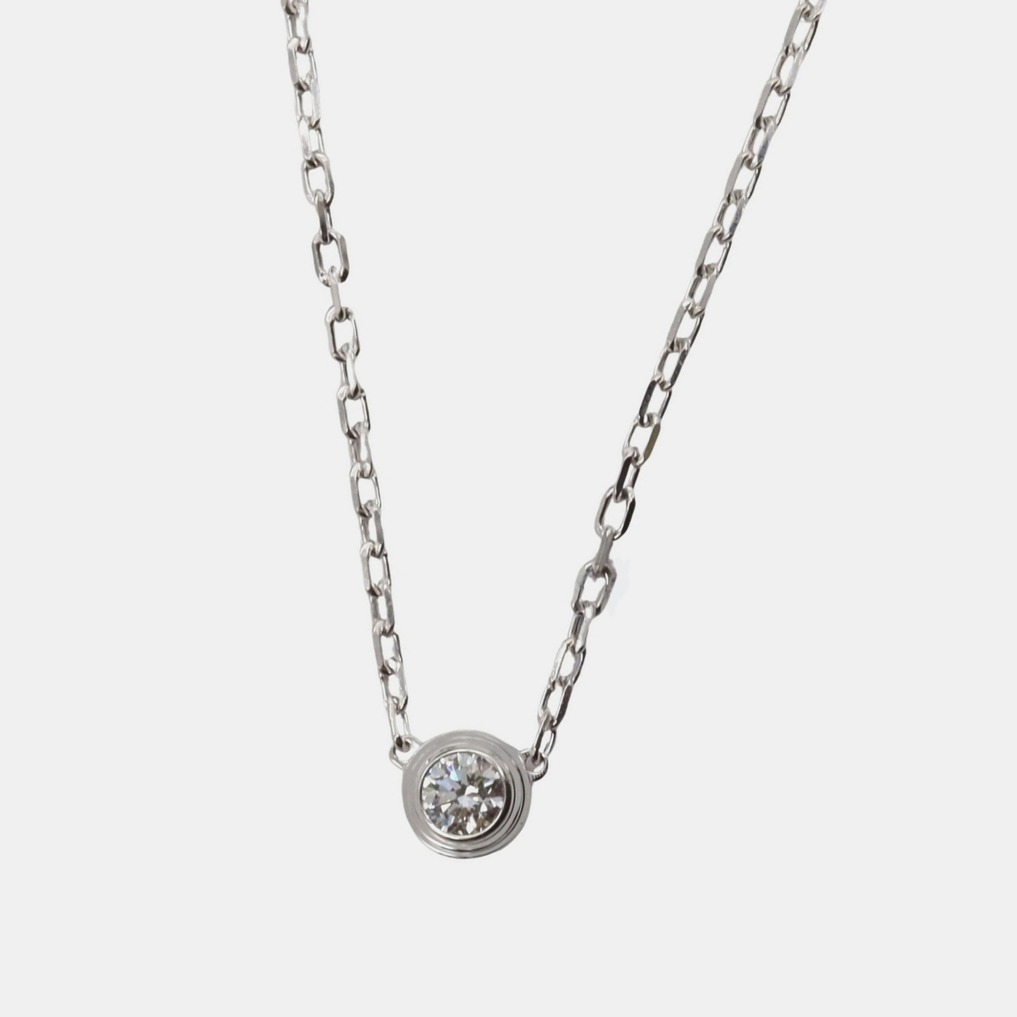 

Cartier Cartier D'amour 18K White Gold Diamond Necklace