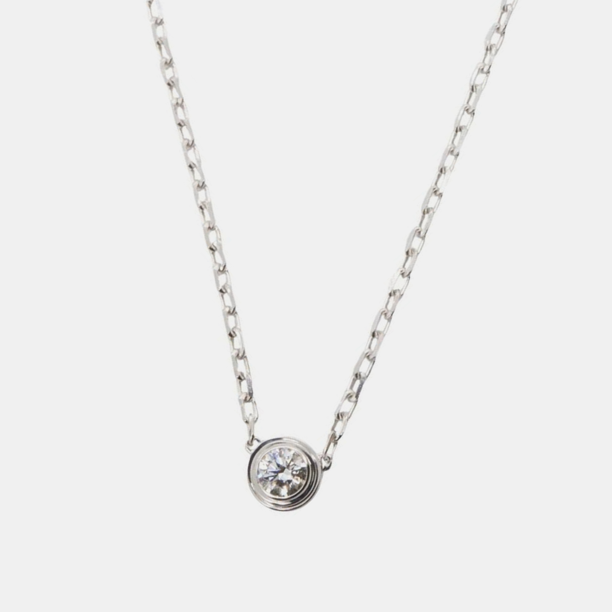 

Cartier D'amour Small 18K White Gold Diamond Necklace