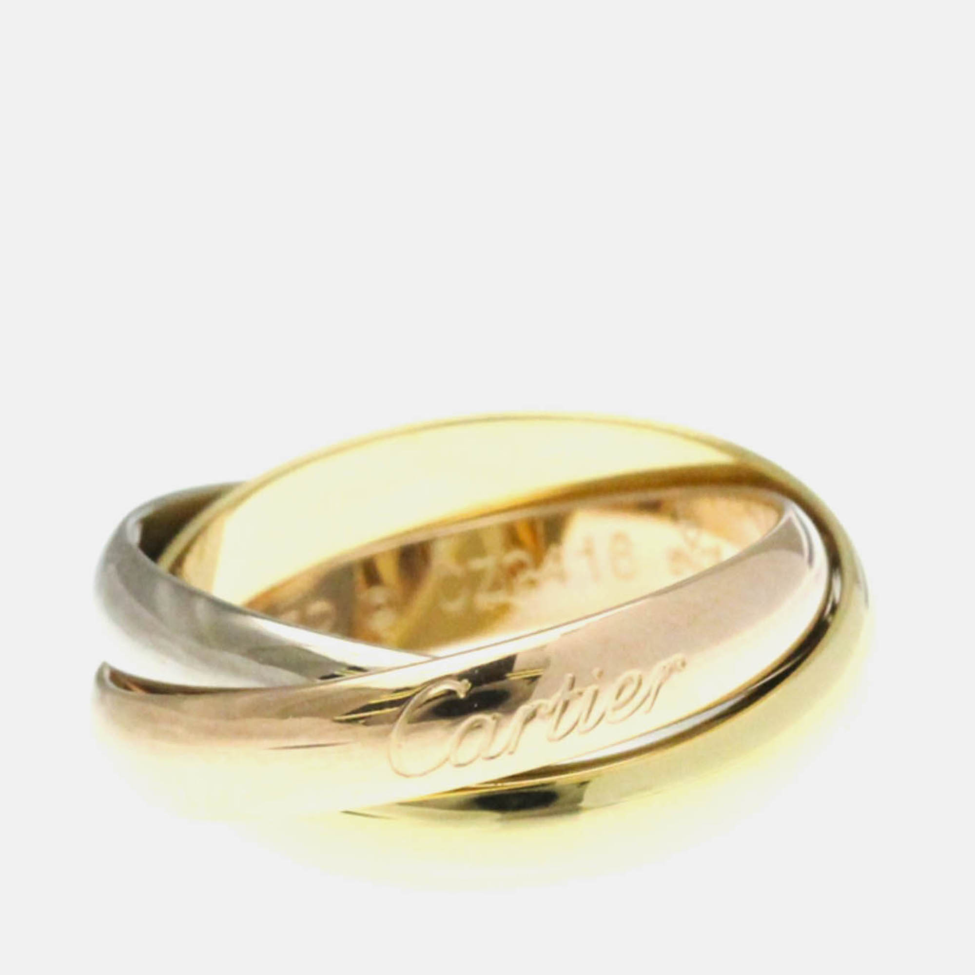 

Cartier Trinity 18K Yellow, Rose, White Gold Band Ring EU