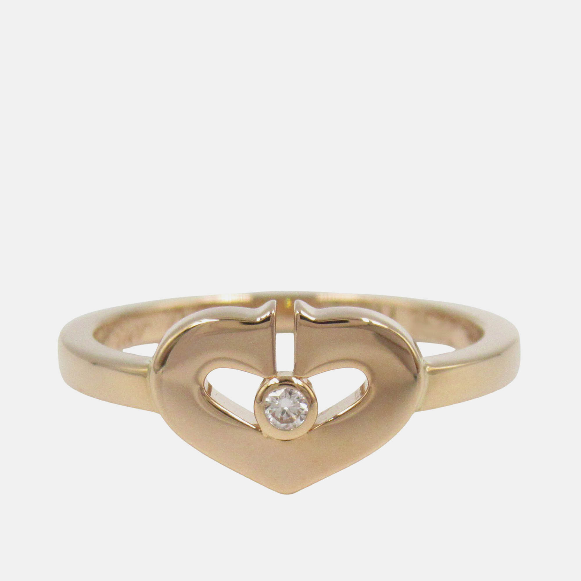 

Cartier C Heart Small Diamond 18K Gold Ring EU
