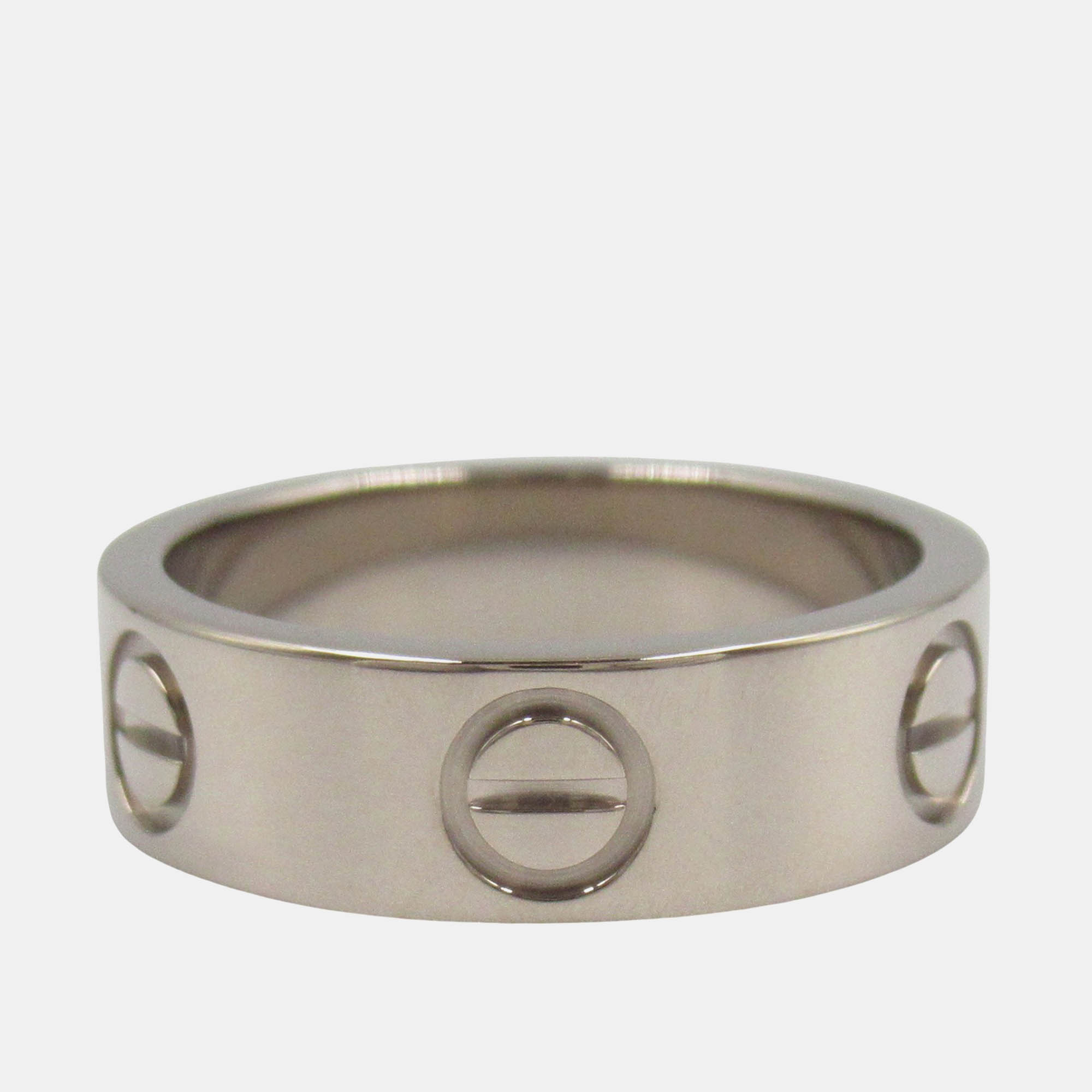 

Cartier Love 18K White Gold Band Ring EU