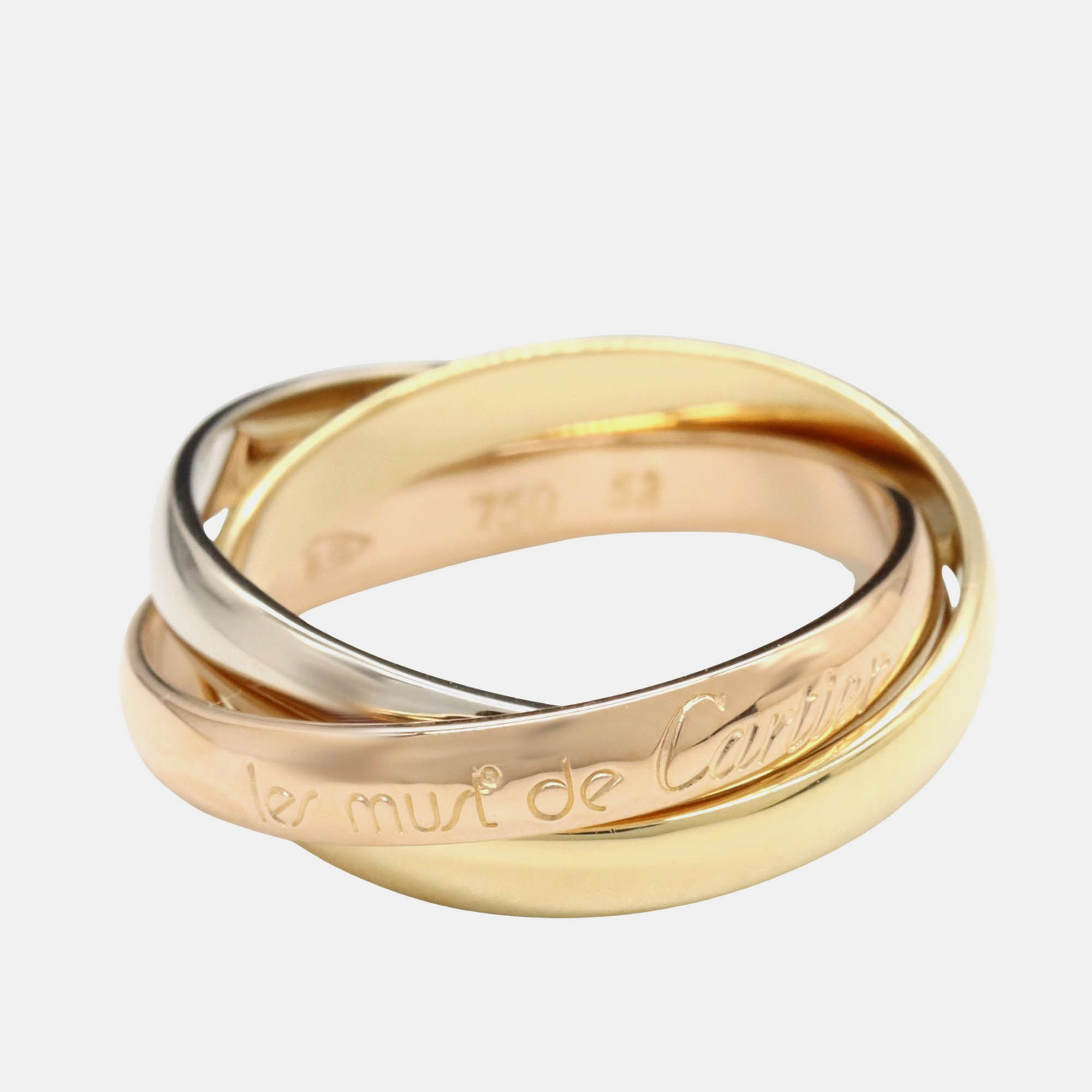 

Cartier Trinity 18K Yellow, Rose, White Gold Band Ring EU