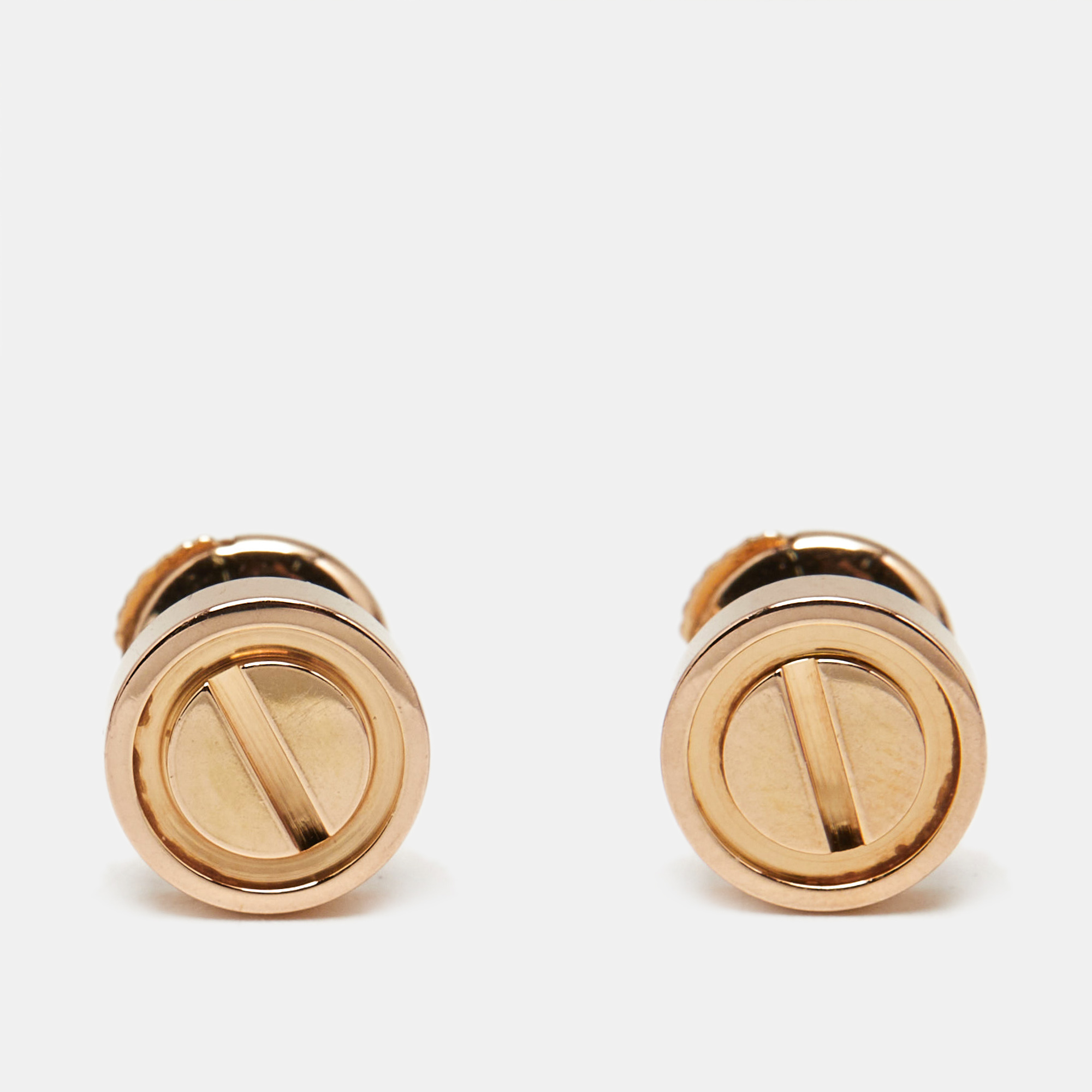 

Cartier Love Screw Motif 18k Rose Gold Stud Earrings