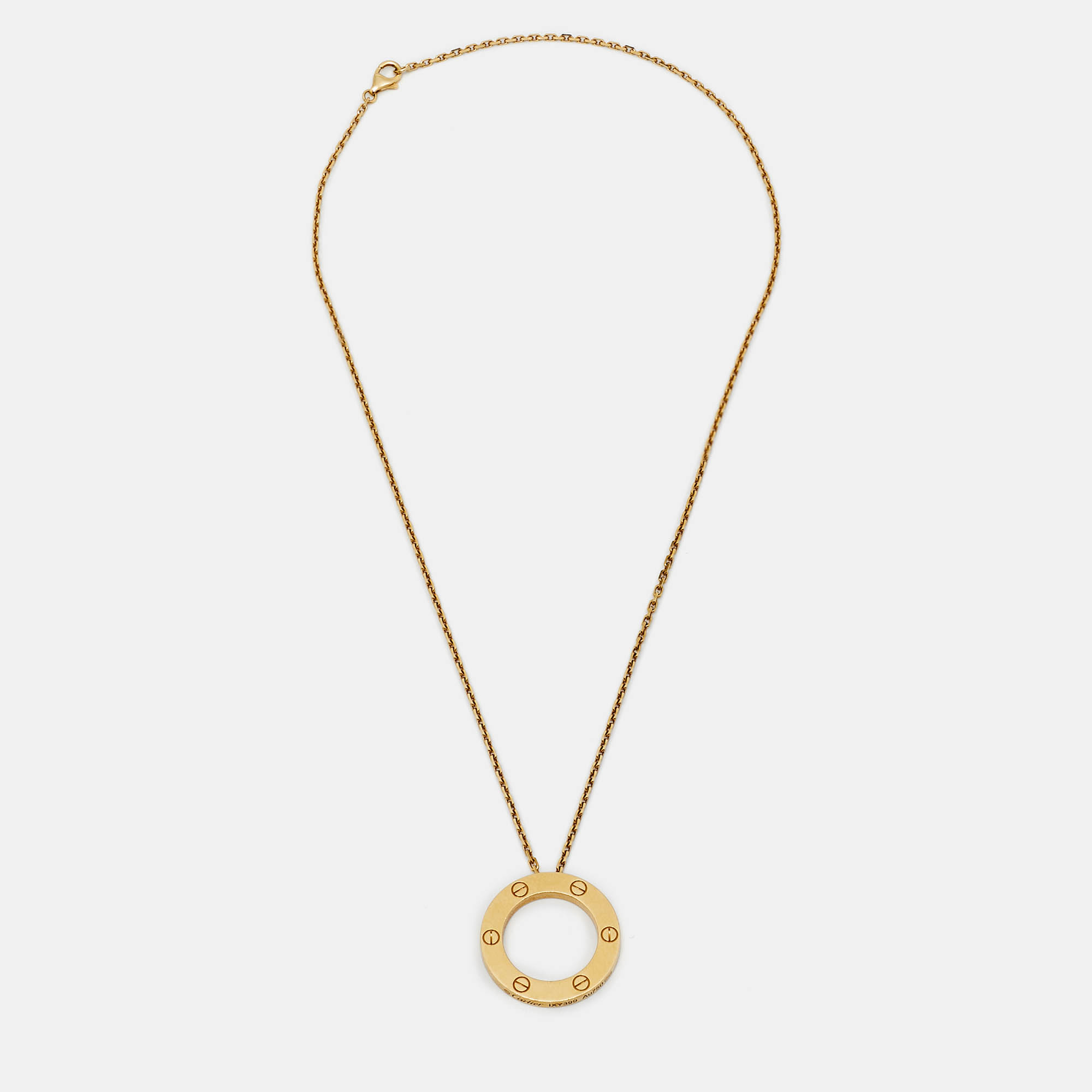 

Cartier Love 18k Yellow Gold Pendant Necklace