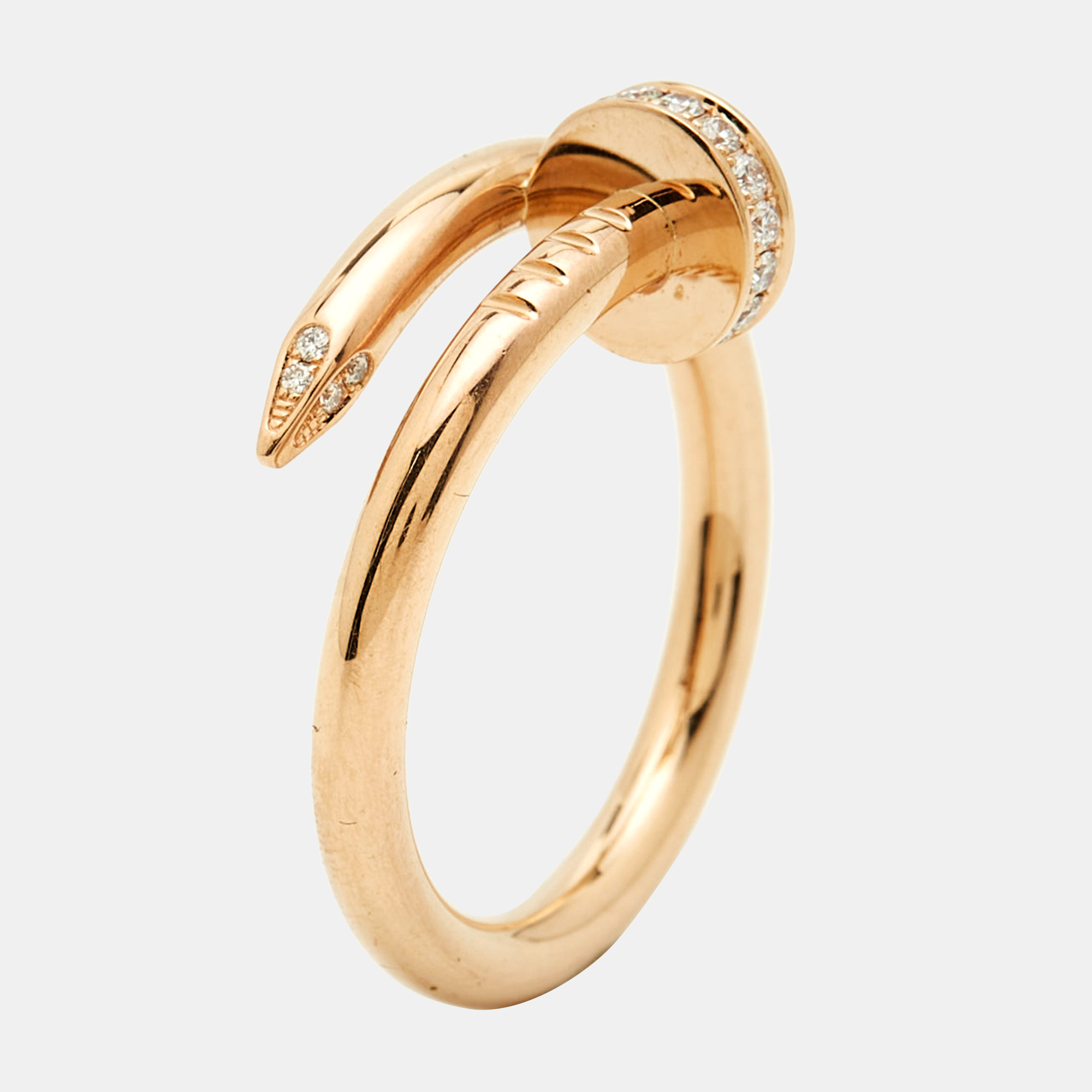 

Cartier Juste Un Clou Diamonds 18k Rose Gold Classic Model Ring Size