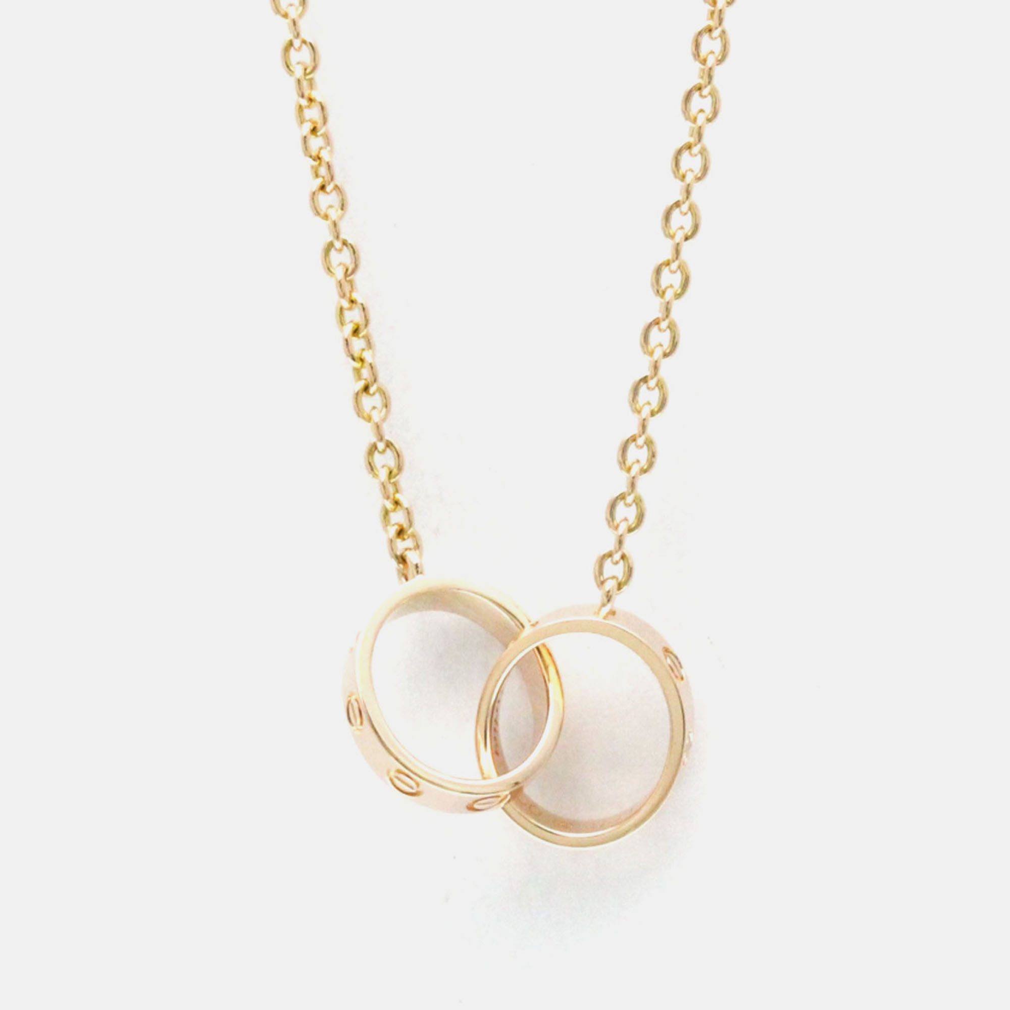 

Cartier Love Interlocking 18K Rose Gold Necklace