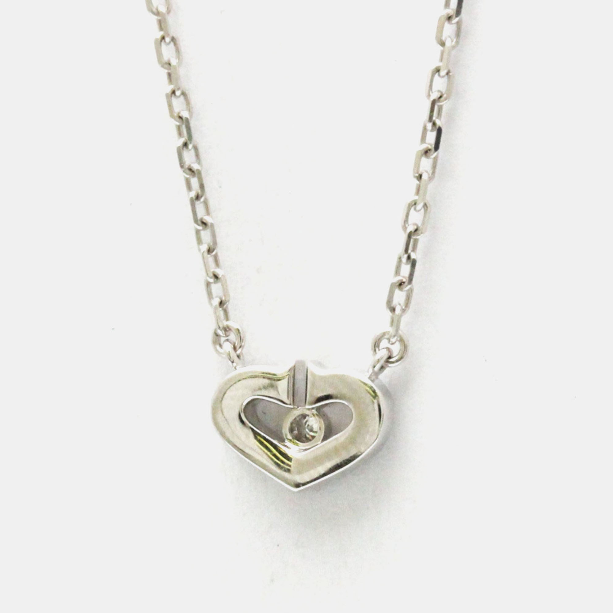 

Cartier 18K White Gold and Diamond C De Cartier Pendant Necklace