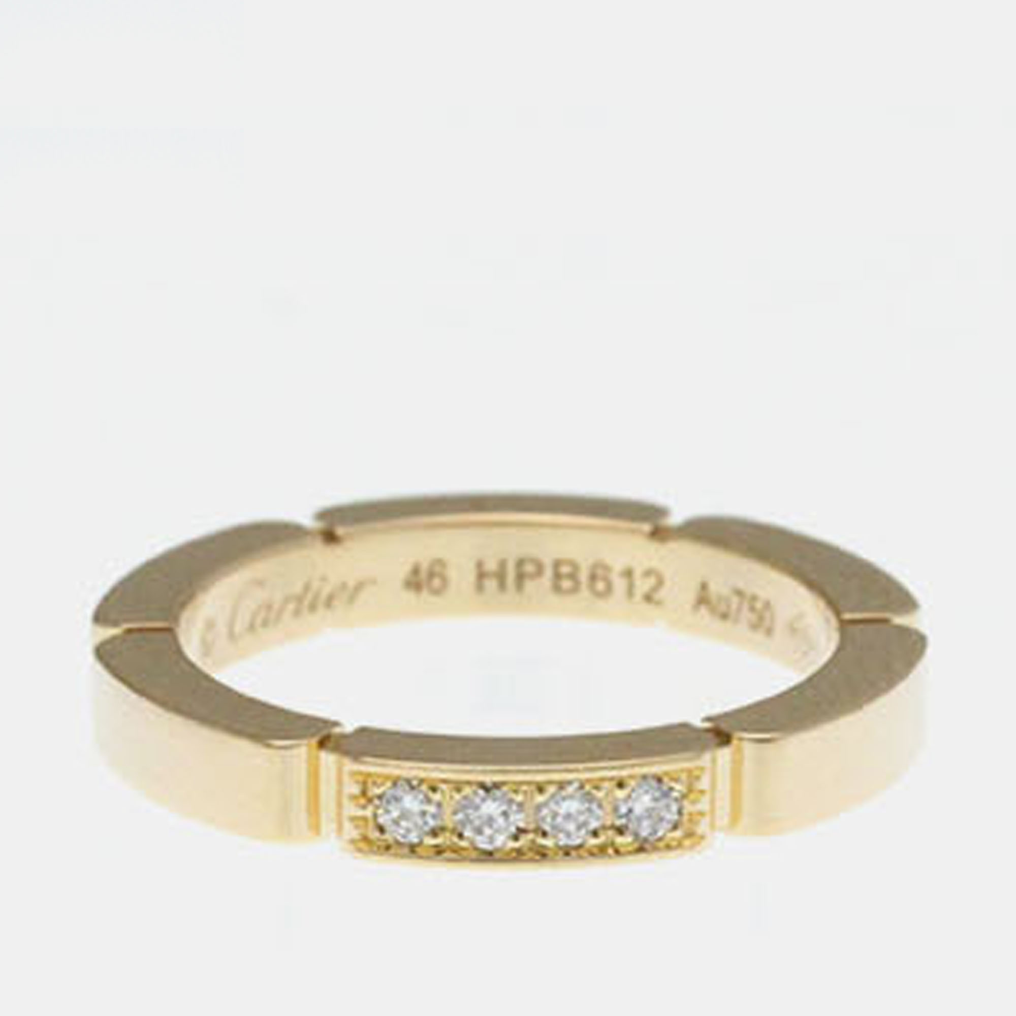 

Cartier Maillon Panthere 18K Rose Gold and Diamond Ring EU