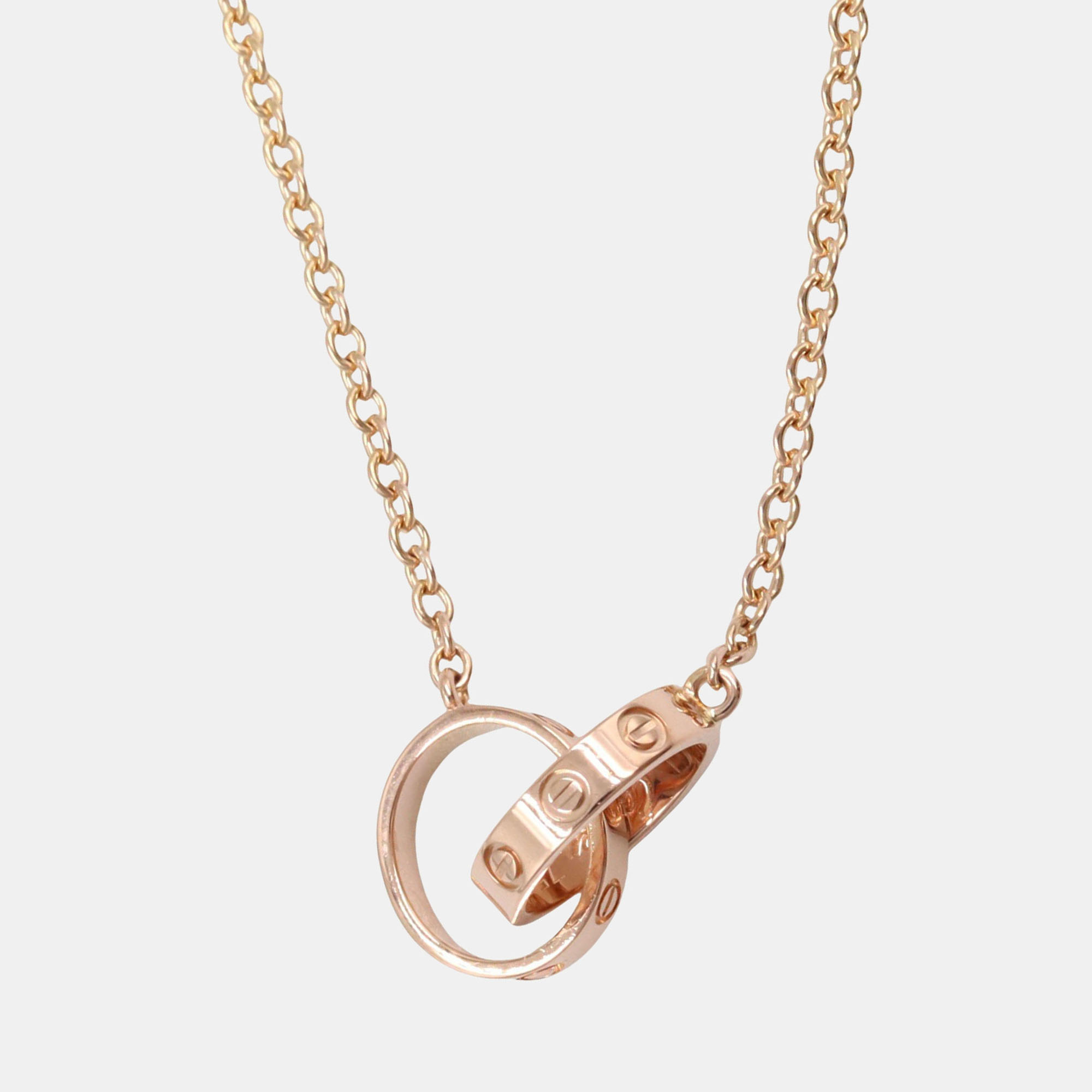 

Cartier Love Interlocking 18K Rose Gold Necklace
