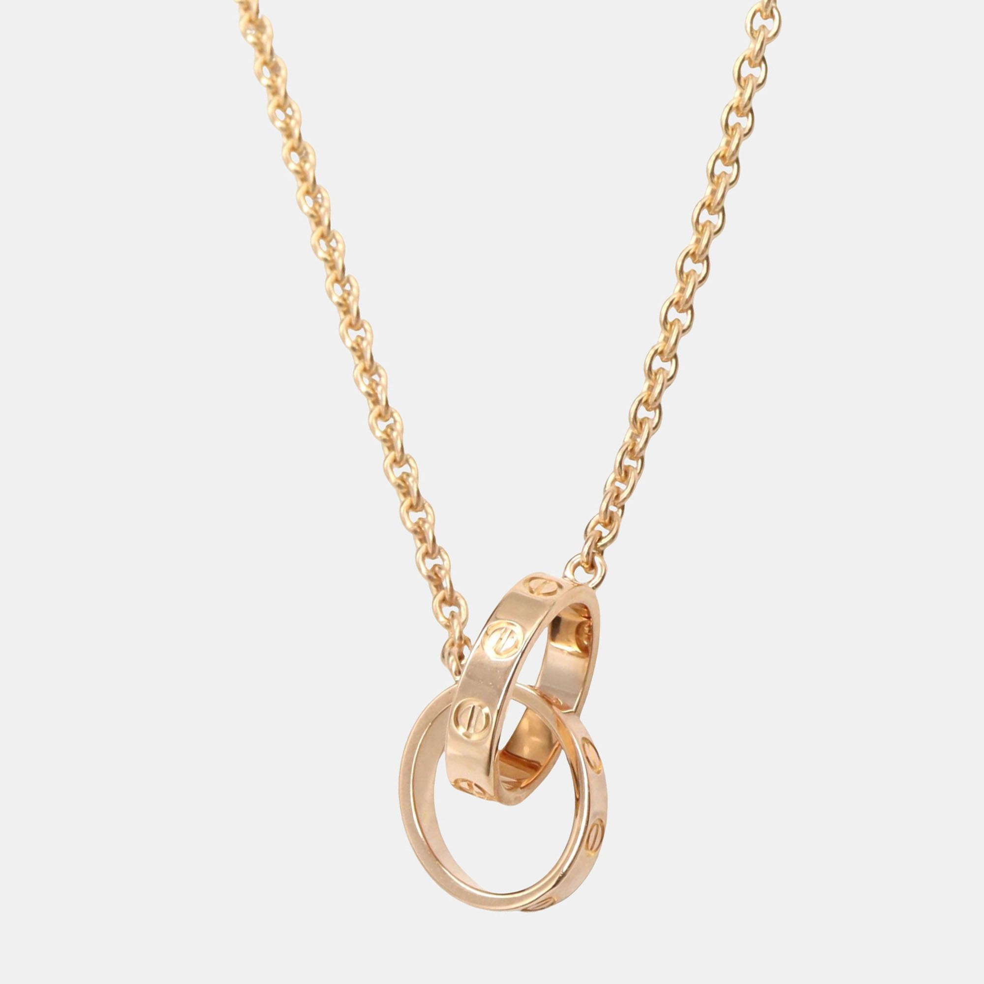 

Cartier Love Interlocking 18K Rose Gold Necklace