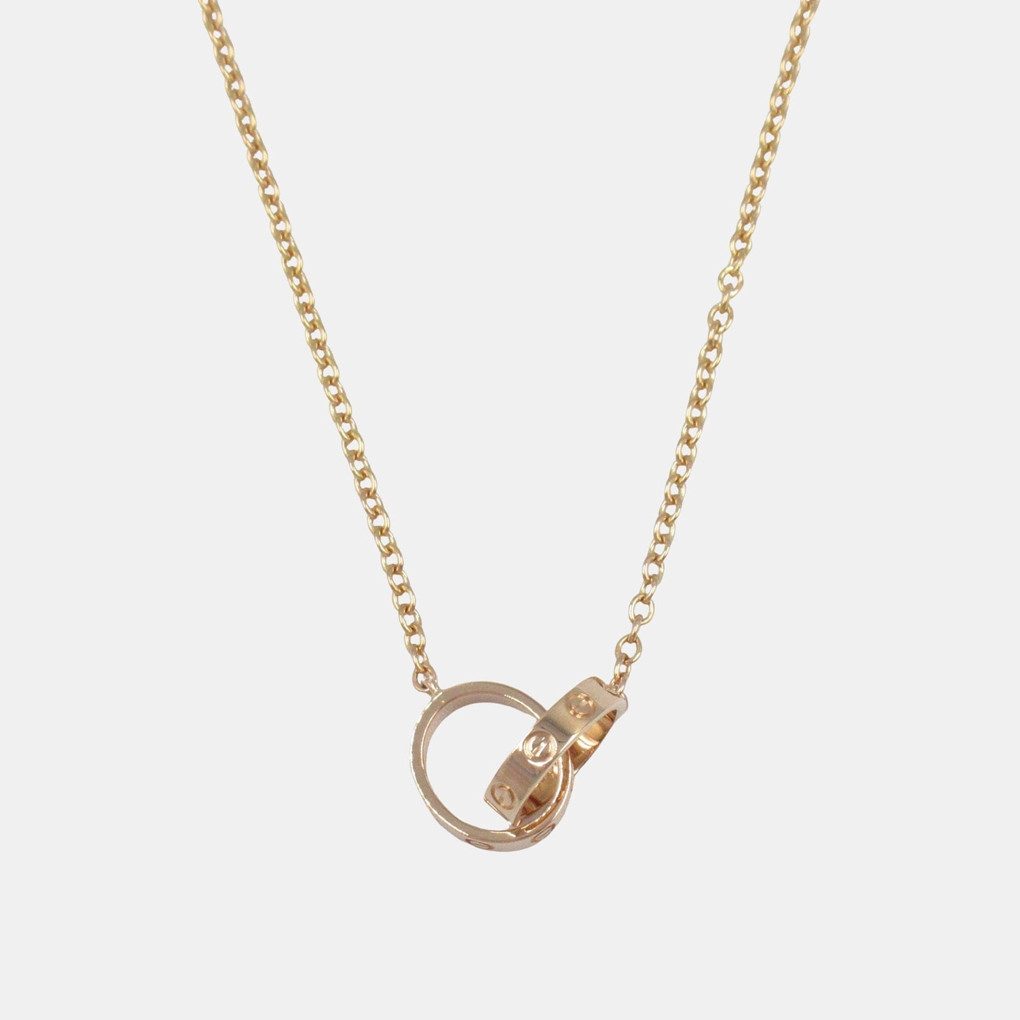 

Cartier Love Interlocking 18K Rose Gold Necklace