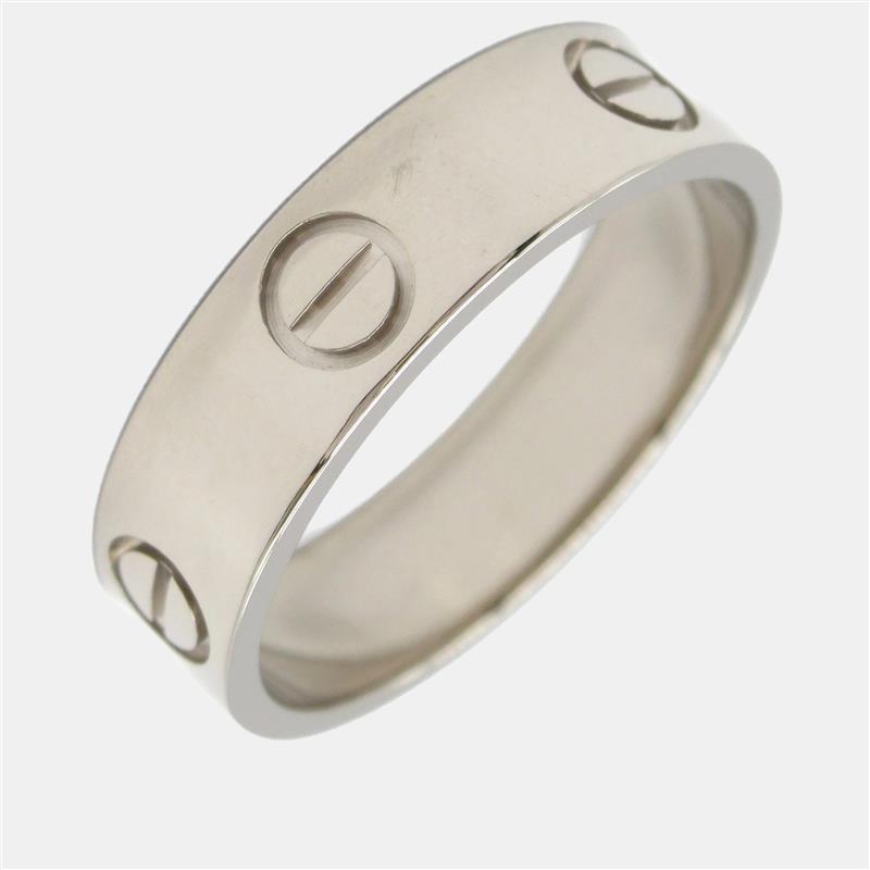 

Cartier Love 18K White Gold Band Ring EU 57