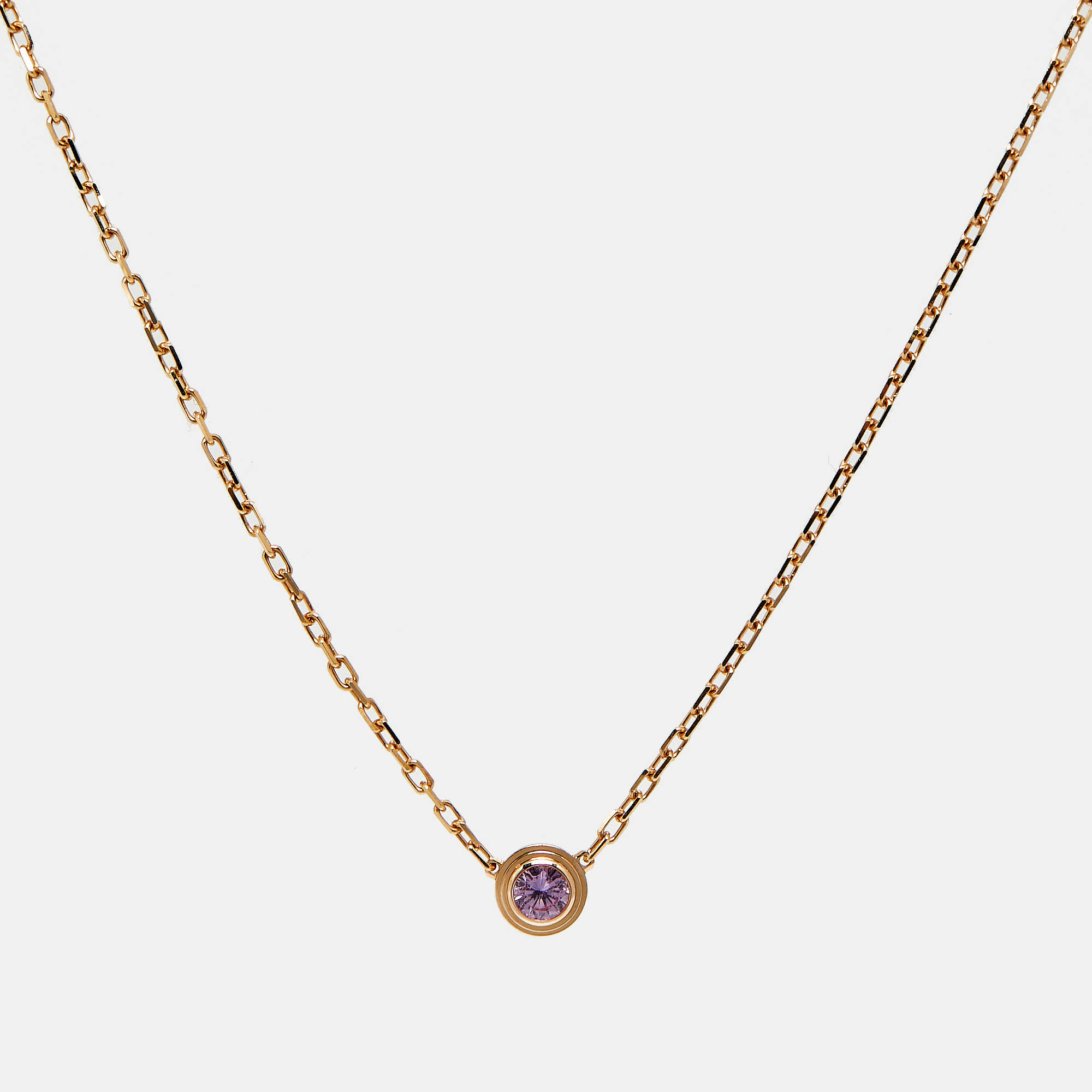 

Cartier d'Amour Pink Sapphire 18k Rose Gold Necklace