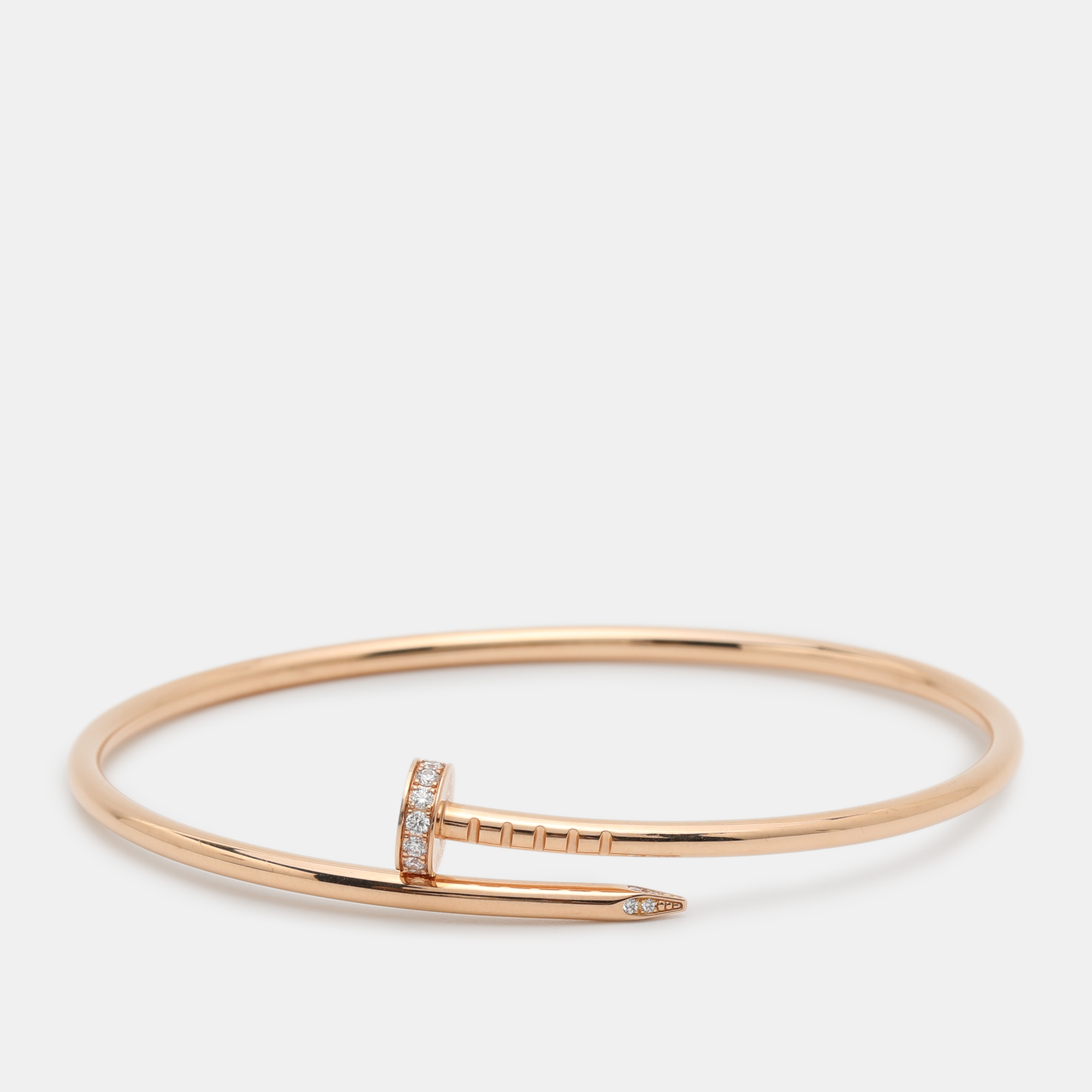 

Cartier Juste Un Clou Diamond 18k Rose Gold Bracelet 17