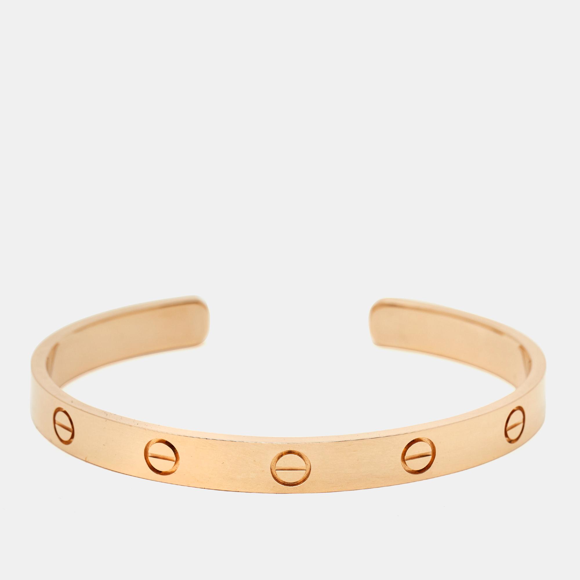 

Cartier Love 18k Rose Gold Open Cuff Bracelet 18