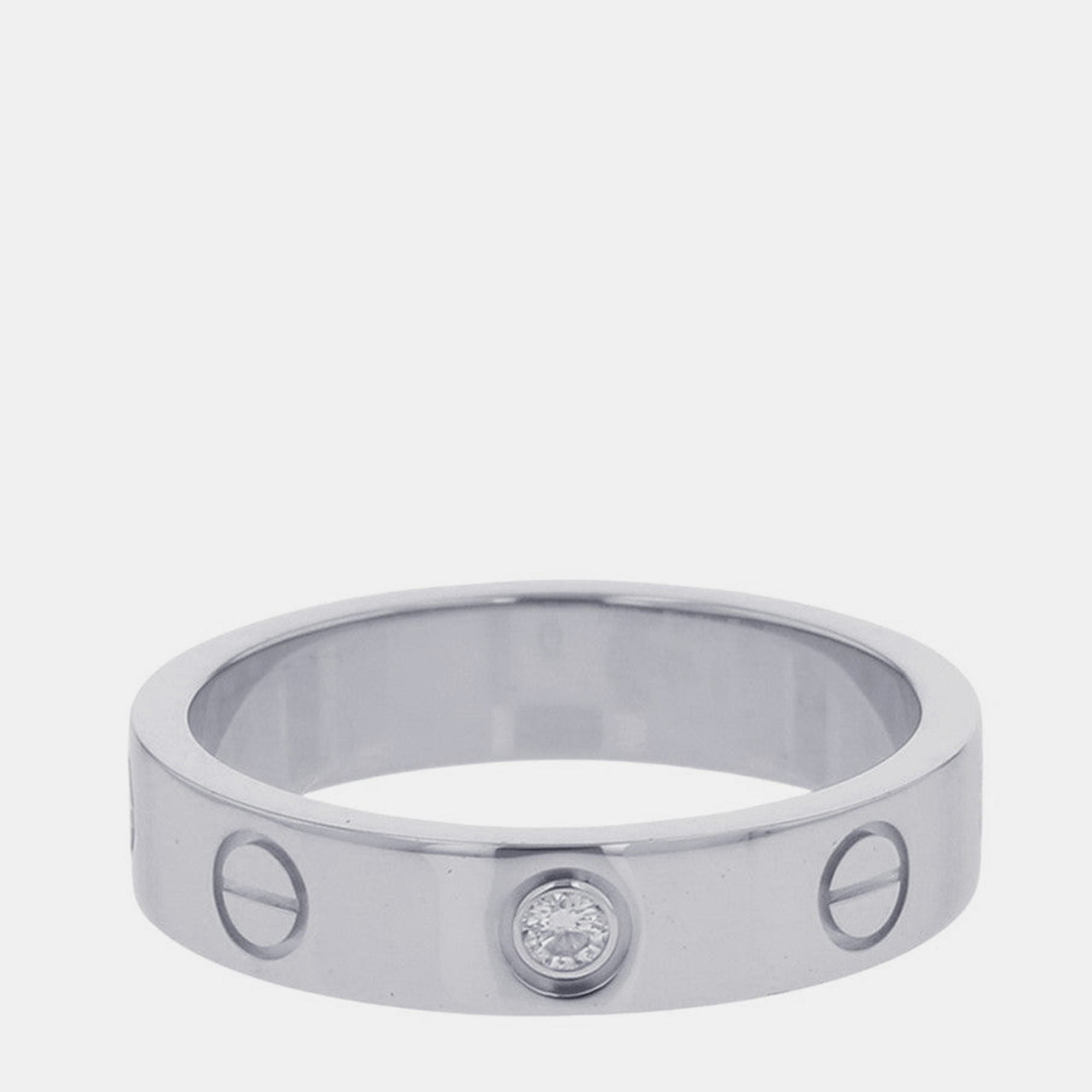 

Cartier Love Small 18K White Gold, Diamond Ring EU 50