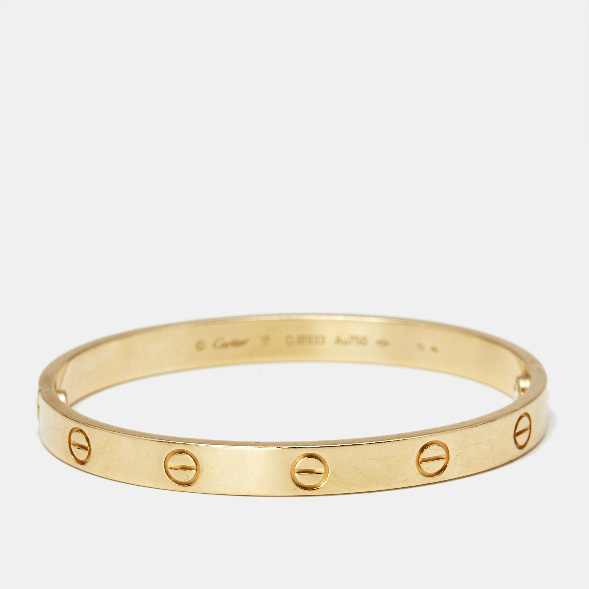 

Cartier Love 18k Yellow Gold Bracelet 17