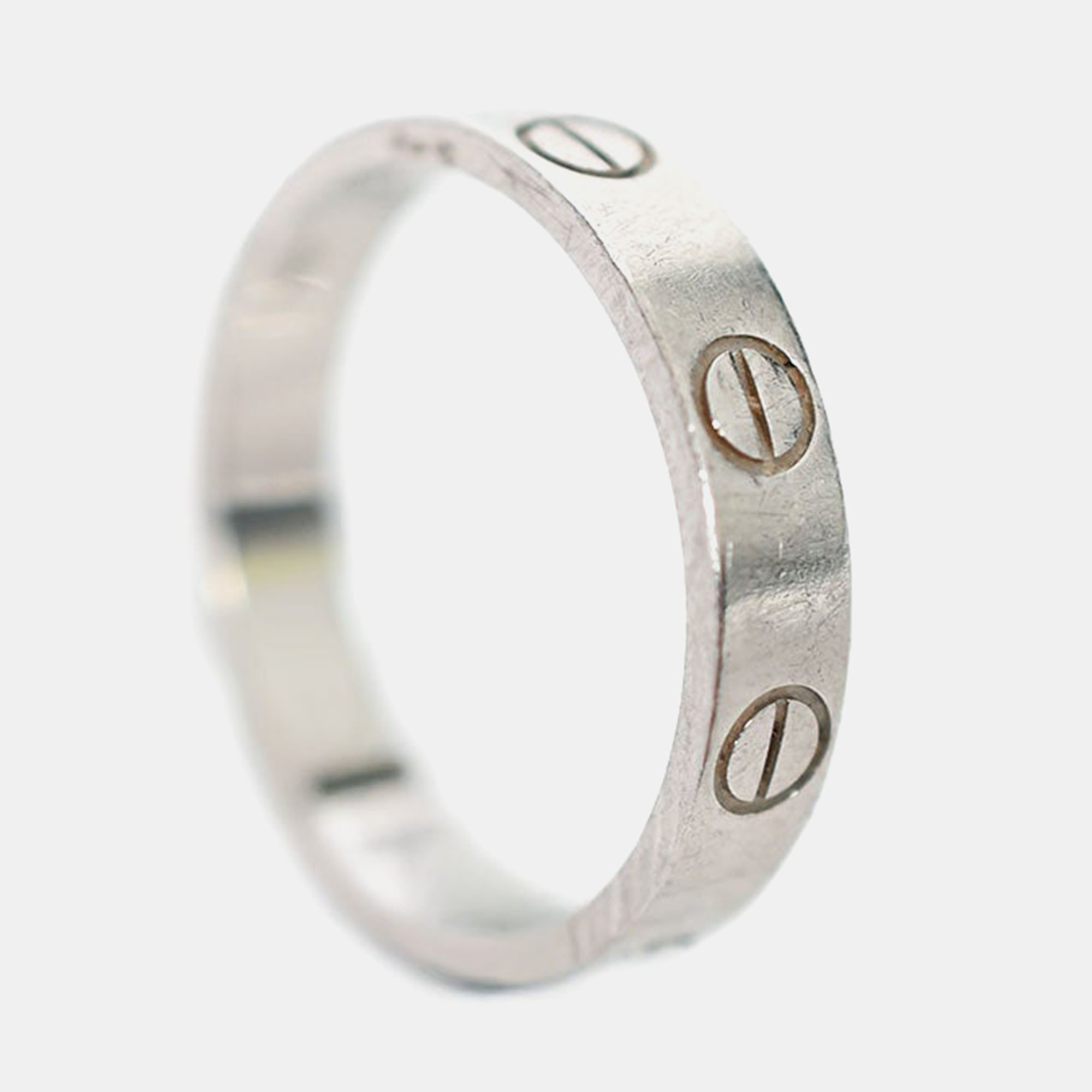 

Cartier 2019 Platinum Gold Mini Love Wedding Band Size