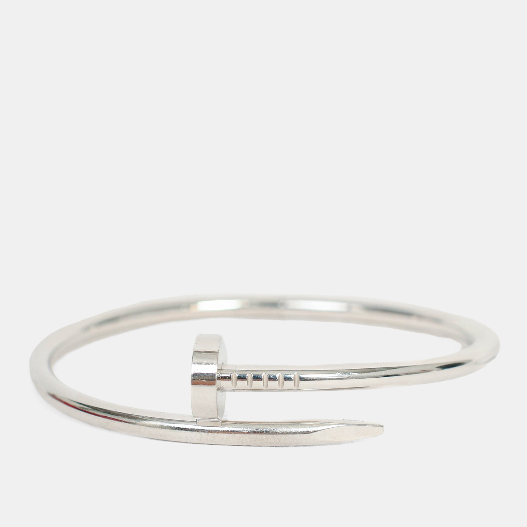 Click to view more detailed imagery on our partner's website Pre-owned Cartier 2022 18k White Gold Juste Un Clou Bracelet Classic Model