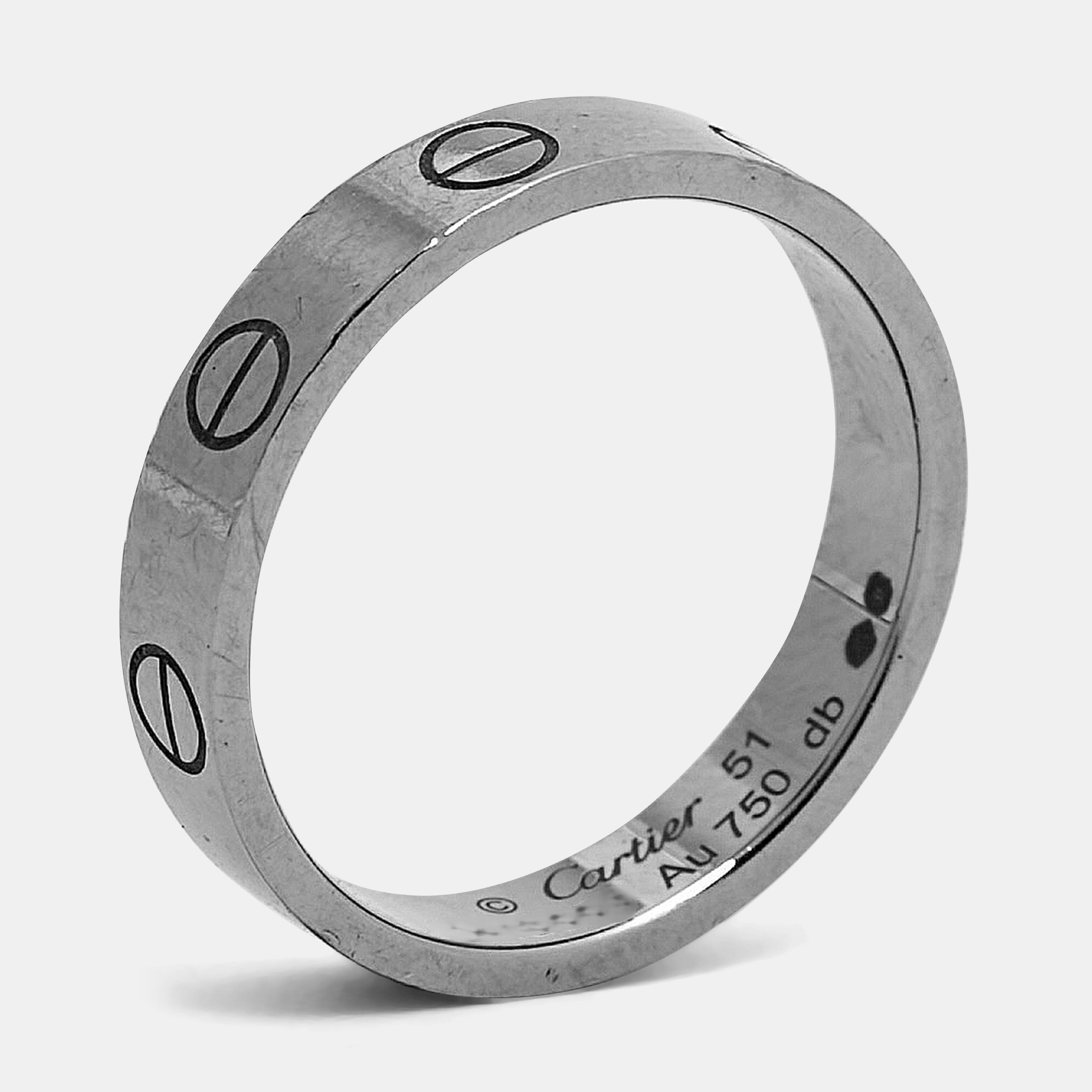 

Cartier Love 18k White Gold Small Model Ring Size