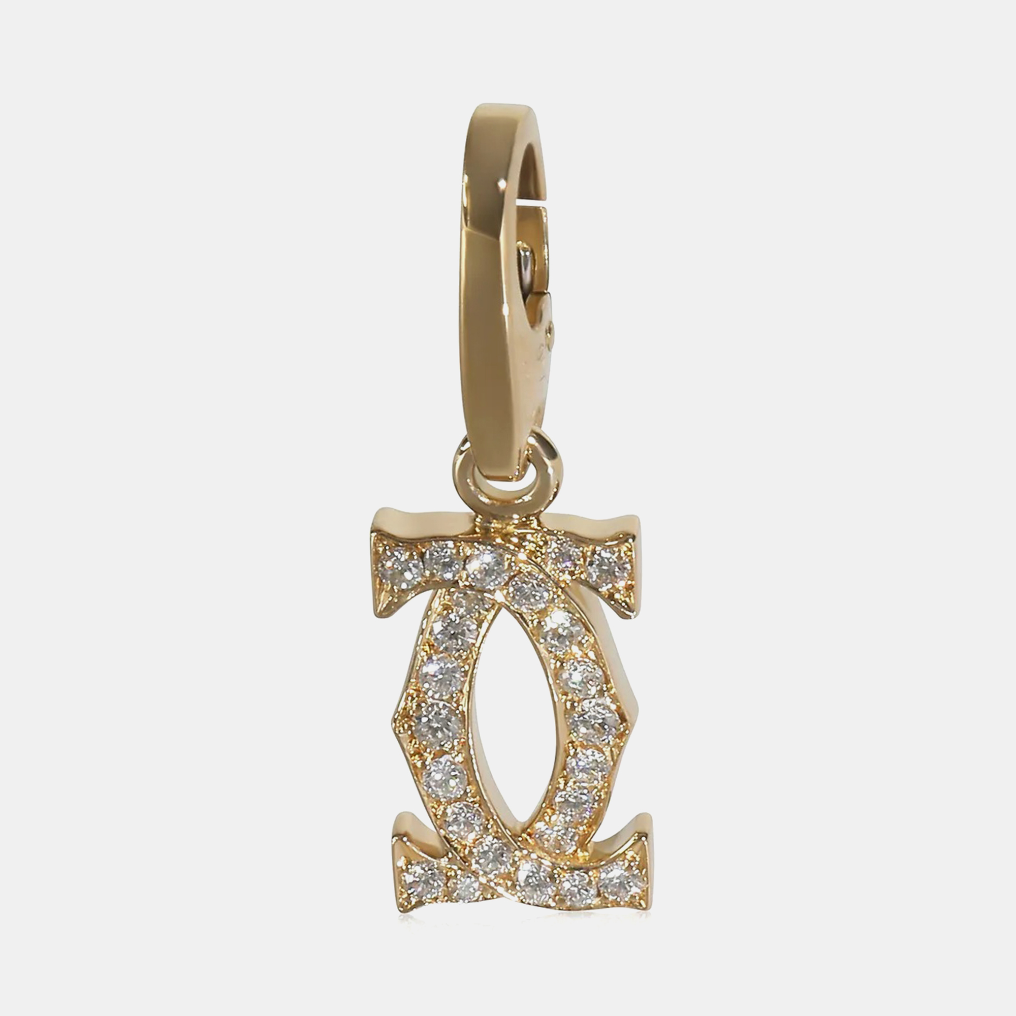 

Cartier C De Cartier 18K Yellow Gold and Diamond Pendant Charm