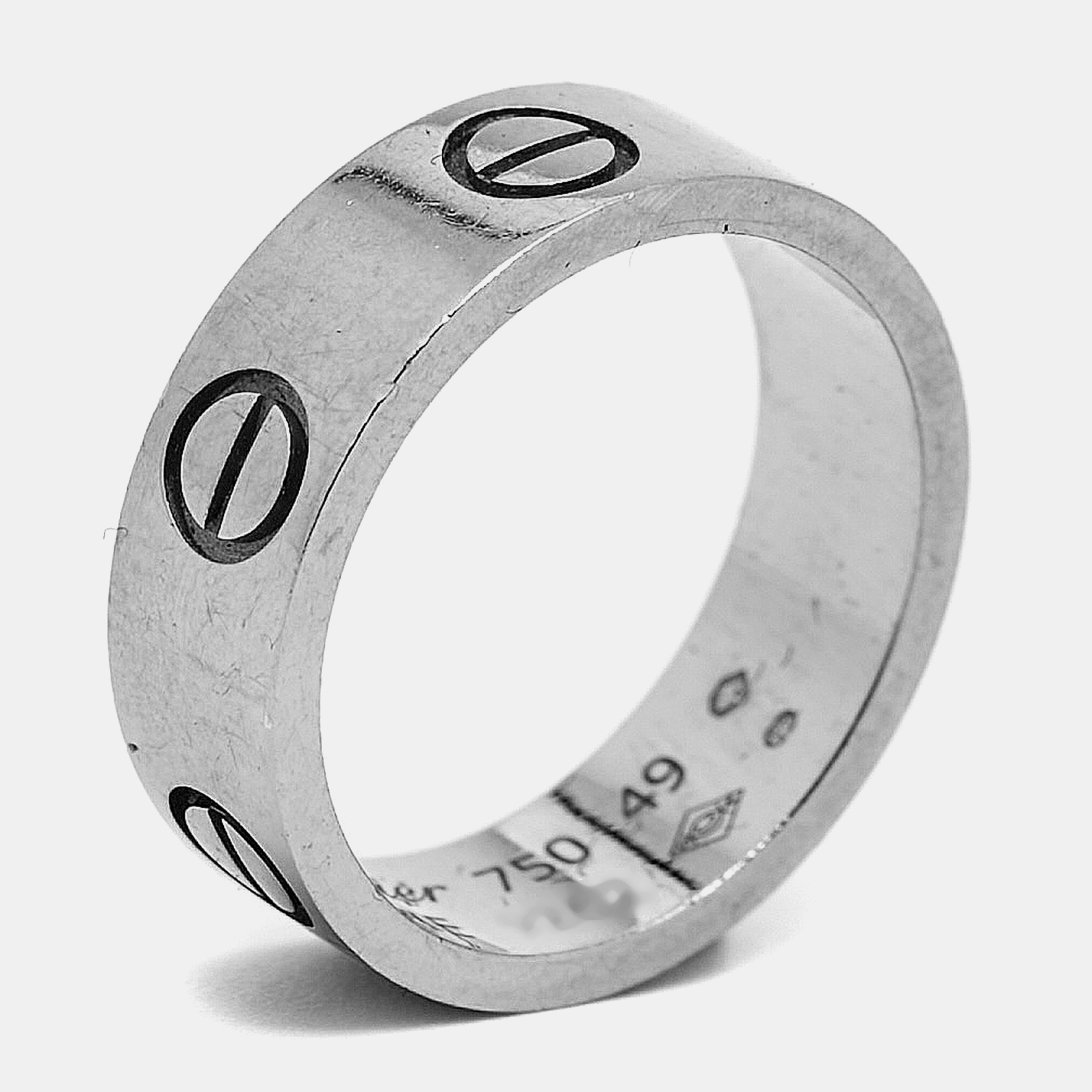 

Cartier Love 18k White Gold Rings Size