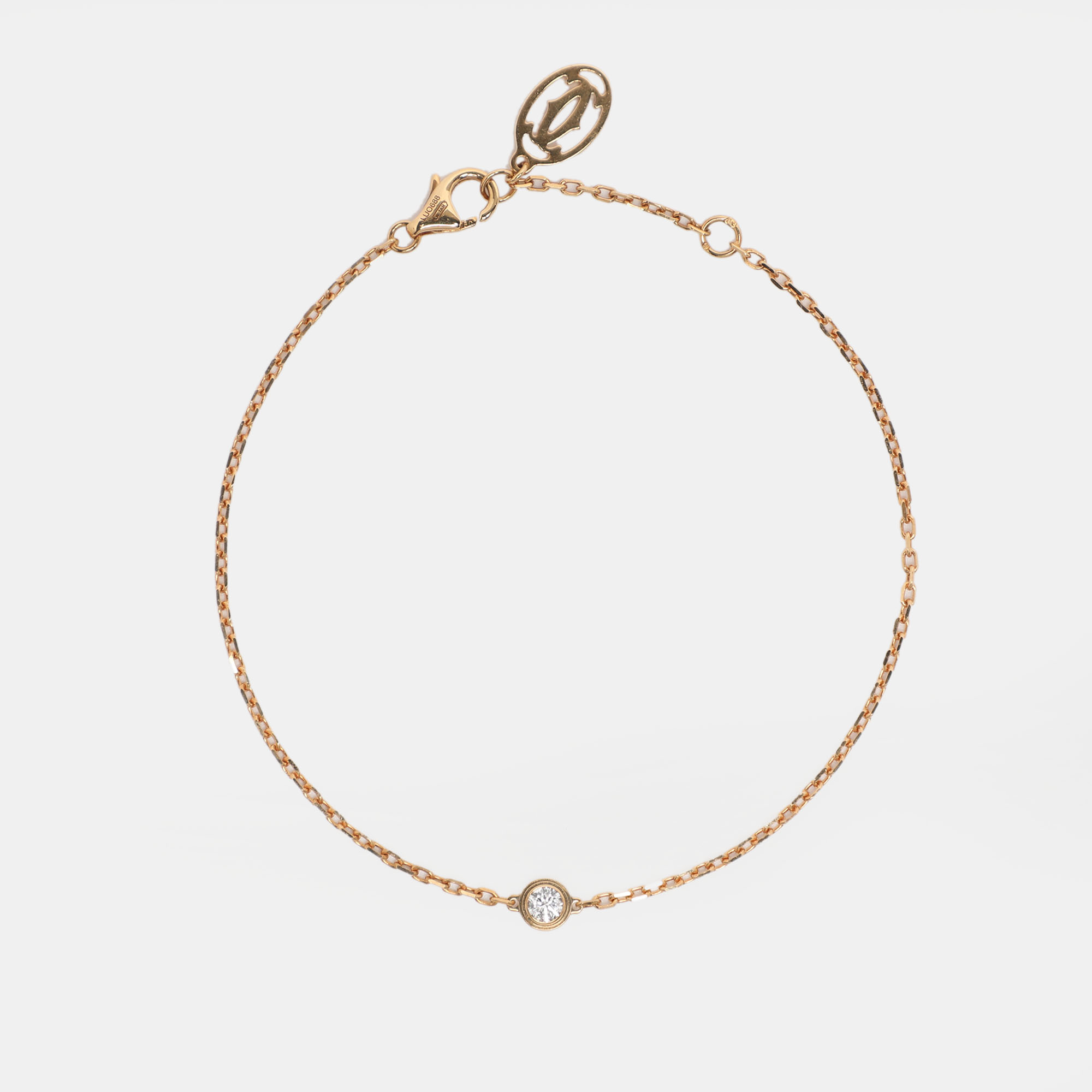 

Cartier D'amour Diamond 18k Yellow Gold Mini Model Bracelet