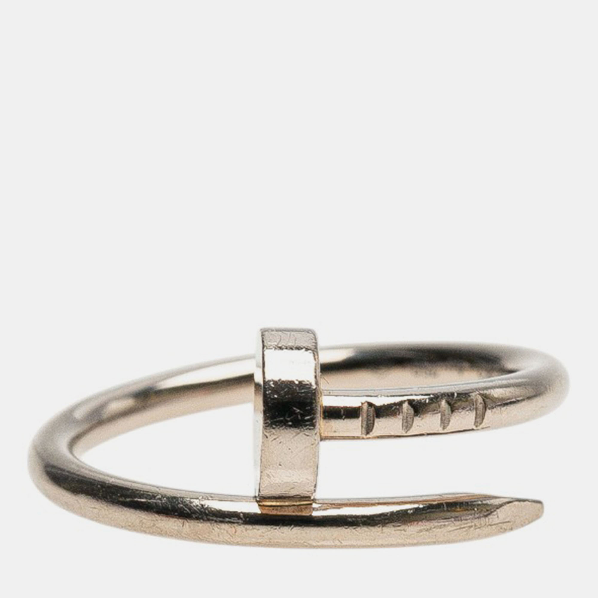 

Cartier Small 18K White Gold Juste un Clou Ring, Silver