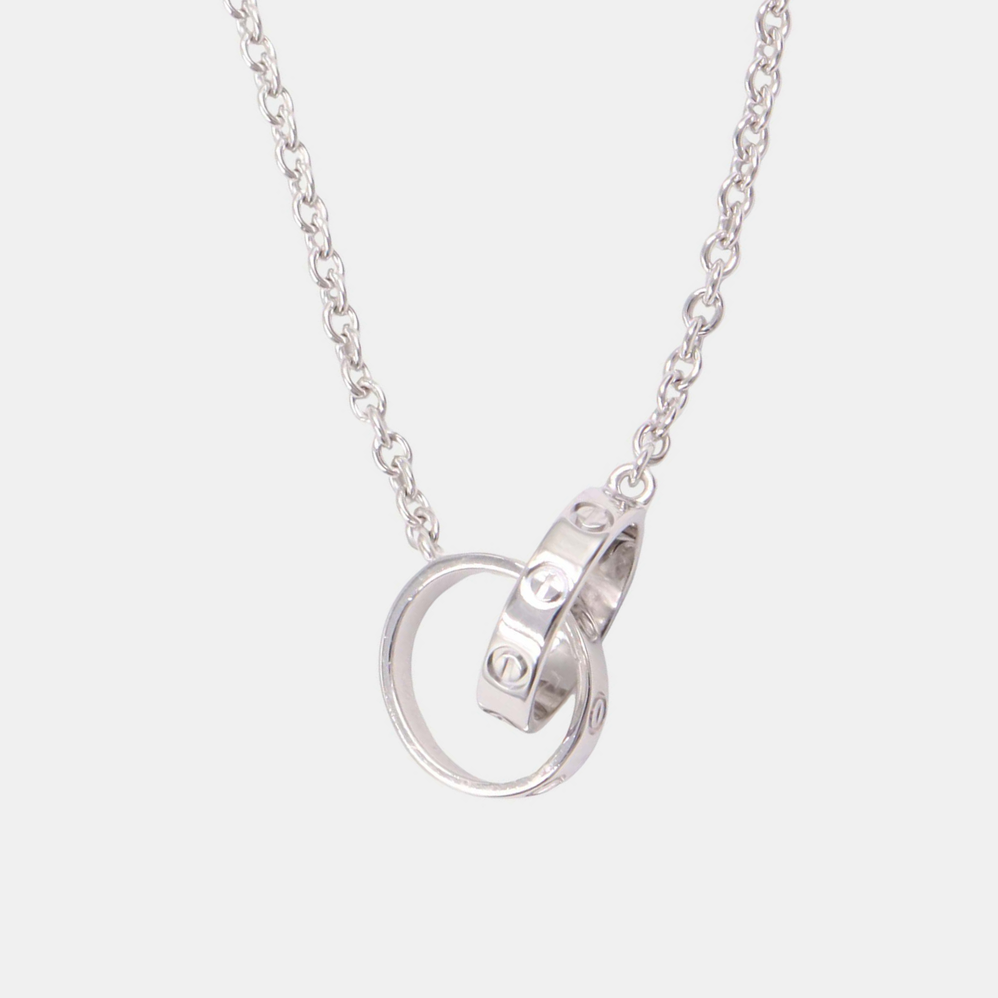 

Cartier 18K White Gold Love Necklace, Silver