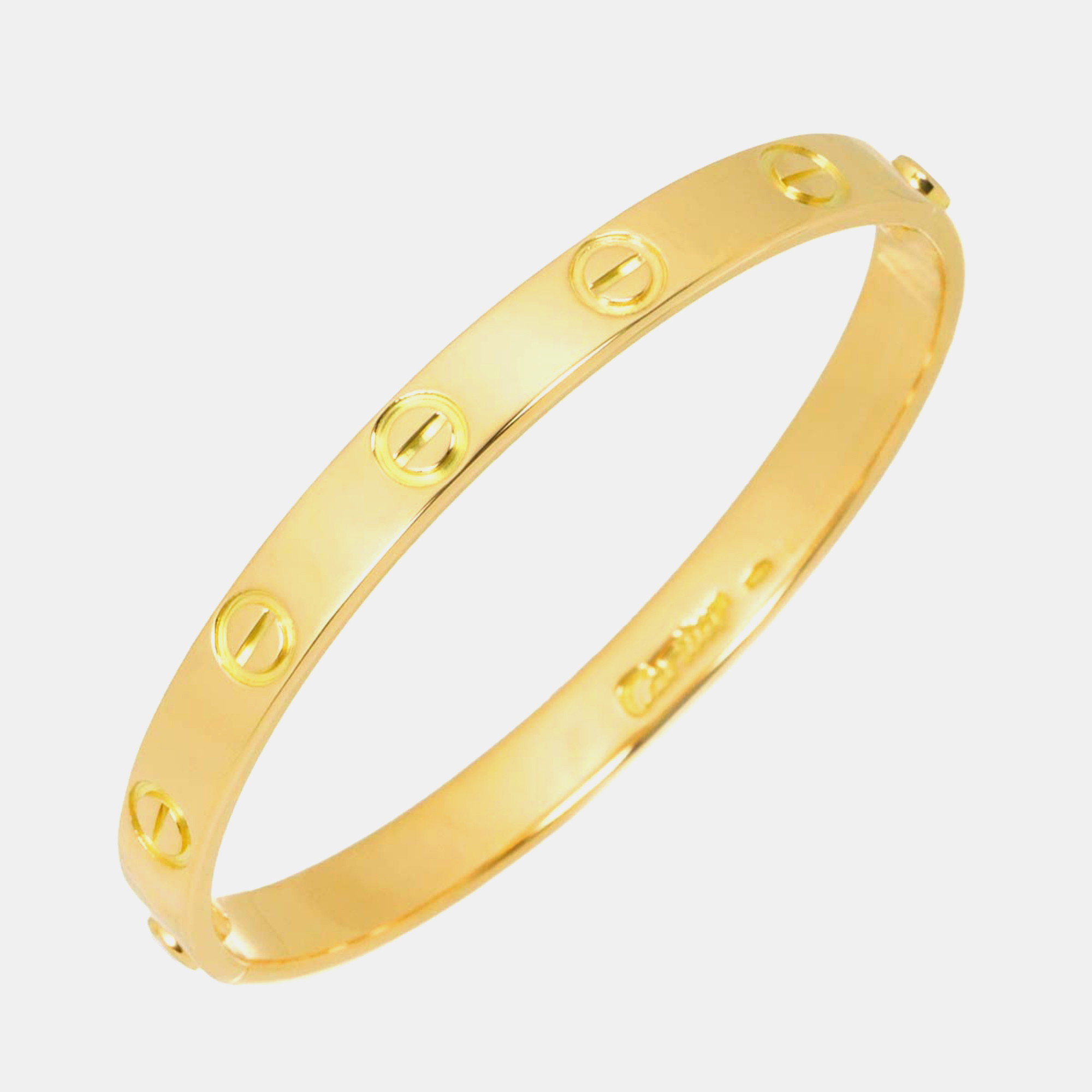 

Cartier Love 18K Yellow Gold Bracelet Size