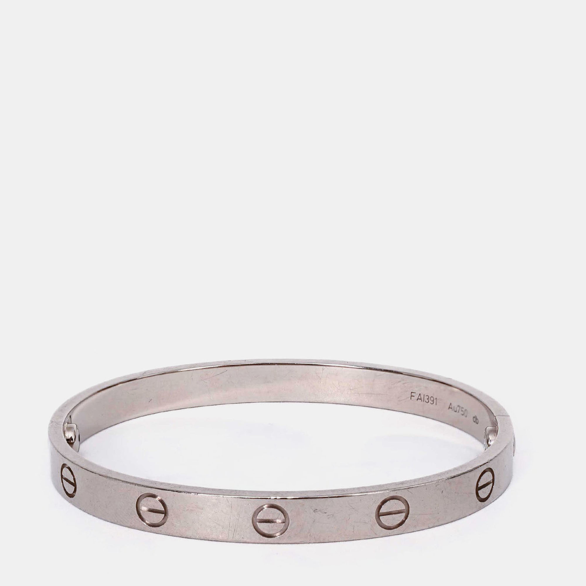 

Cartier Love 18K White Gold Bangle Bracelet