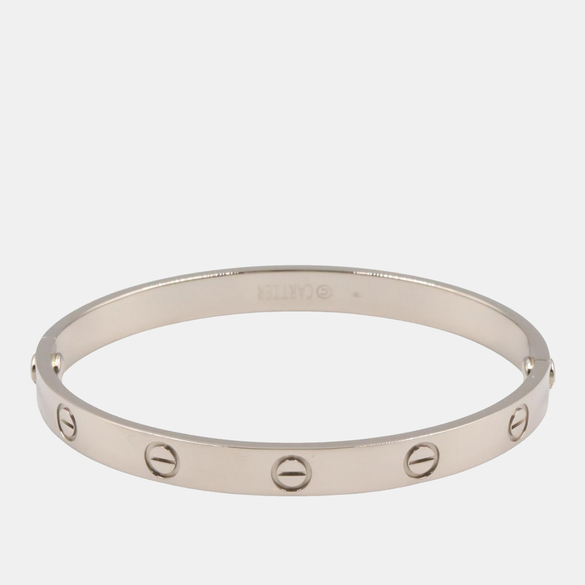 

Cartier 18K White Gold Classic Love Bracelet, Silver