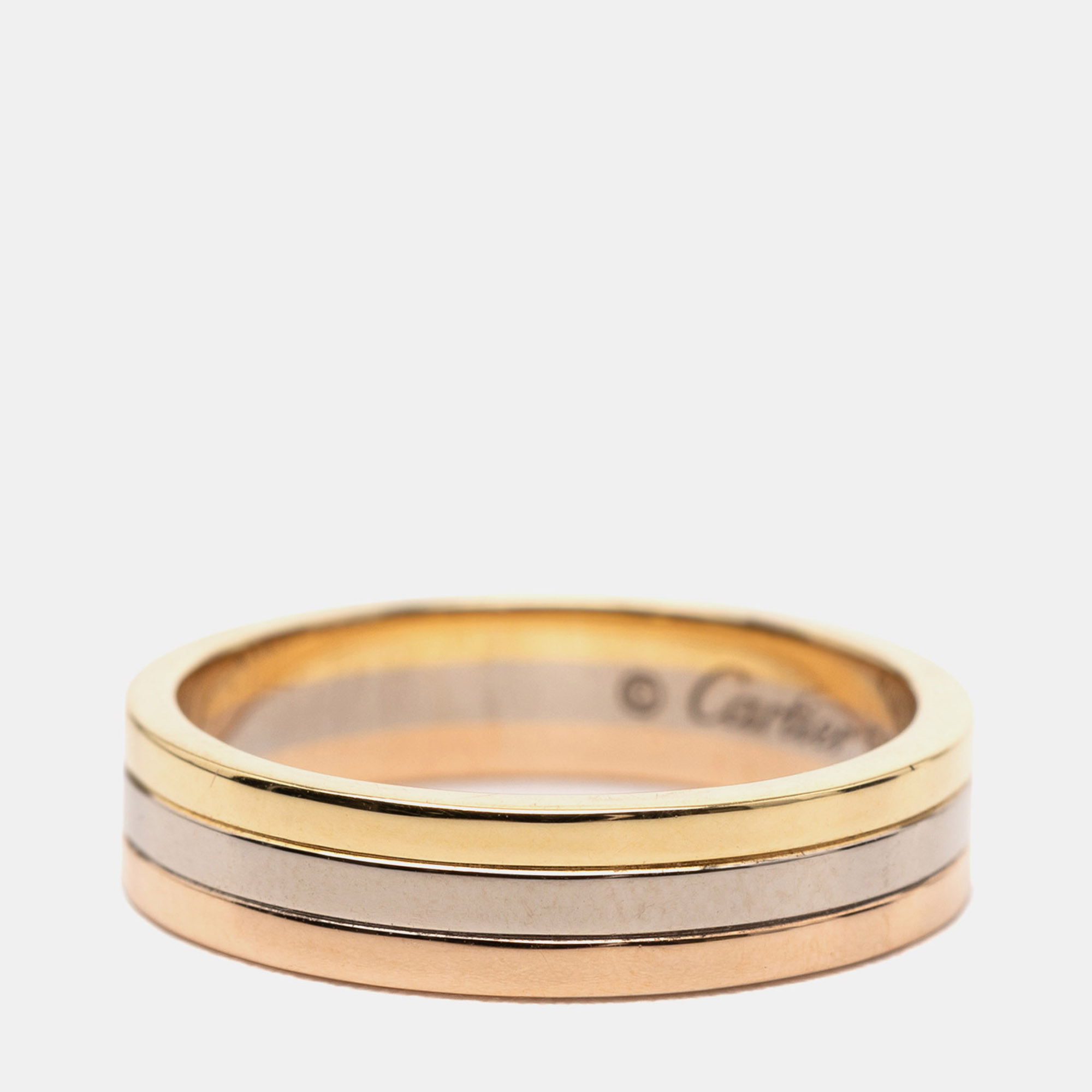

Cartier 18K Tricolor Gold Vendome Louis Cartier Wedding Band