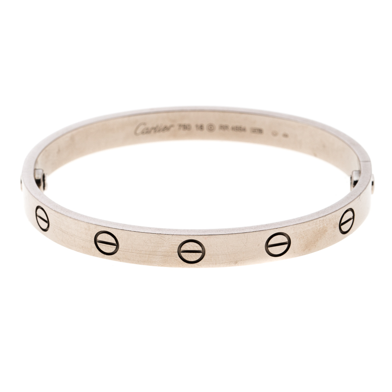 used cartier love bracelet 16