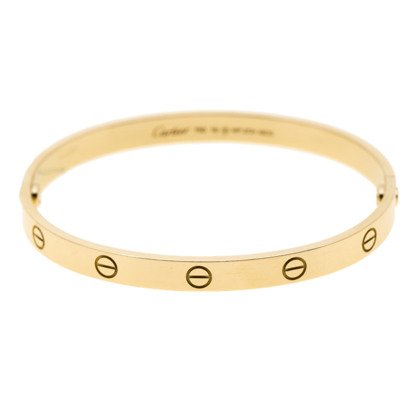Cartier Love 18k Yellow Gold Bracelet 19