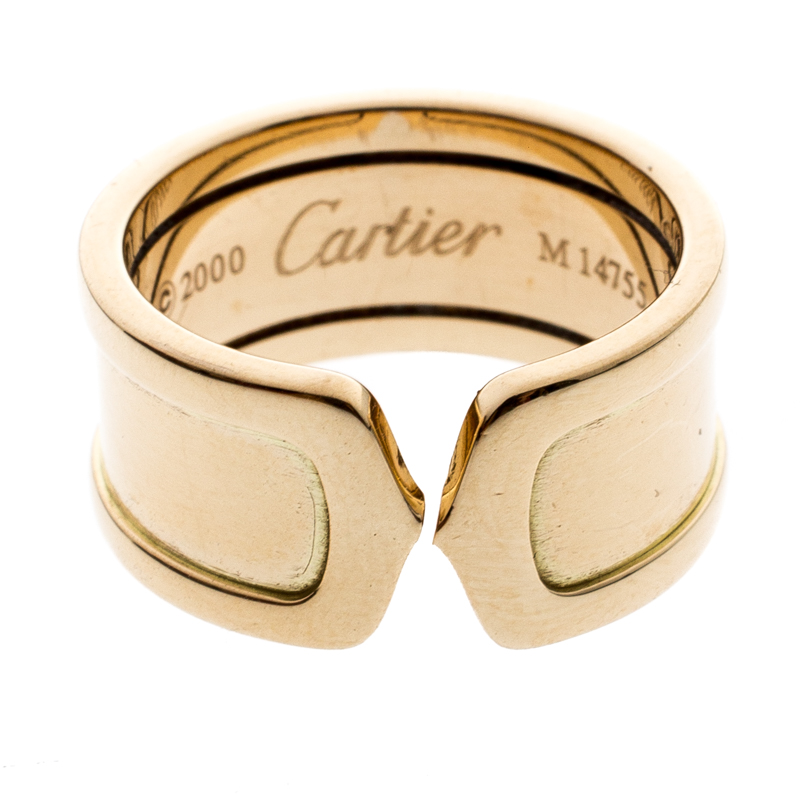 

Cartier C de Cartier 18k Yellow Gold Wide Band Ring Size