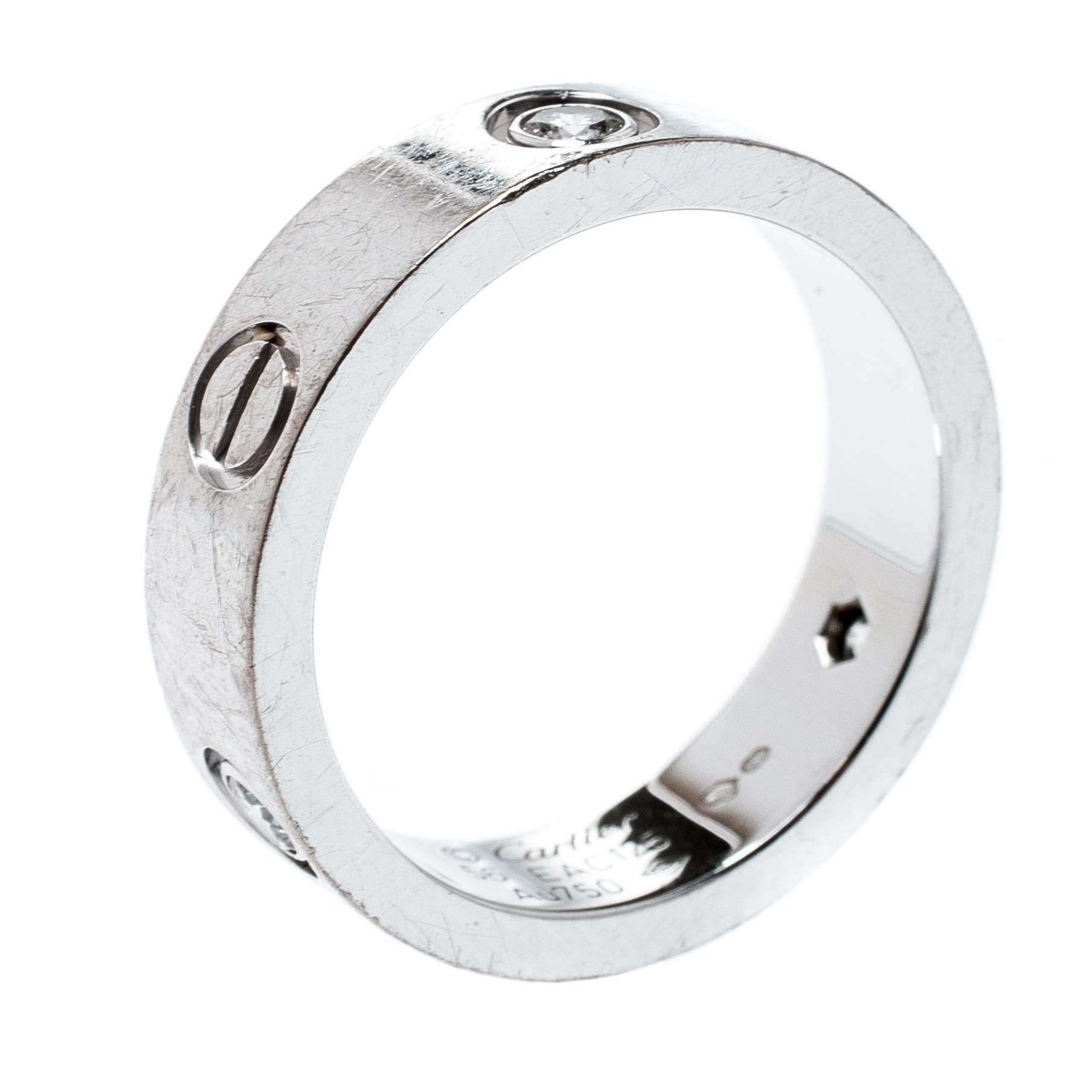 cartier white gold ring price