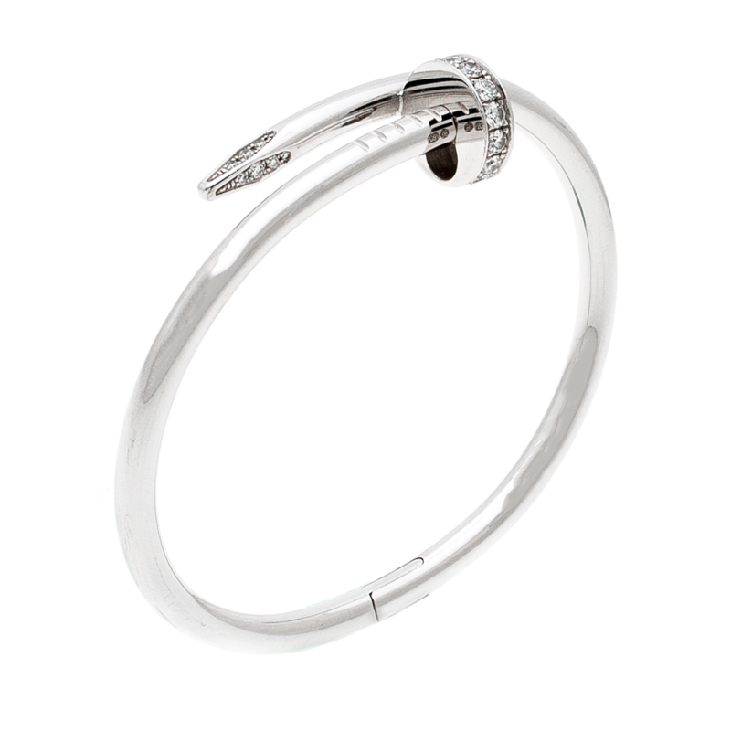 

Cartier Juste Un Clou Diamond 18k White Gold Bracelet 15